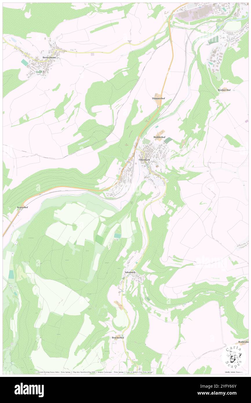 Odenbach, DE, Allemagne, Rhénanie-Palatinat, N 49 40' 57'', N 7 38' 59'', carte, Carthascapes carte publiée en 2024. Explorez Cartascapes, une carte qui révèle la diversité des paysages, des cultures et des écosystèmes de la Terre. Voyage à travers le temps et l'espace, découvrir l'interconnexion du passé, du présent et de l'avenir de notre planète. Banque D'Images