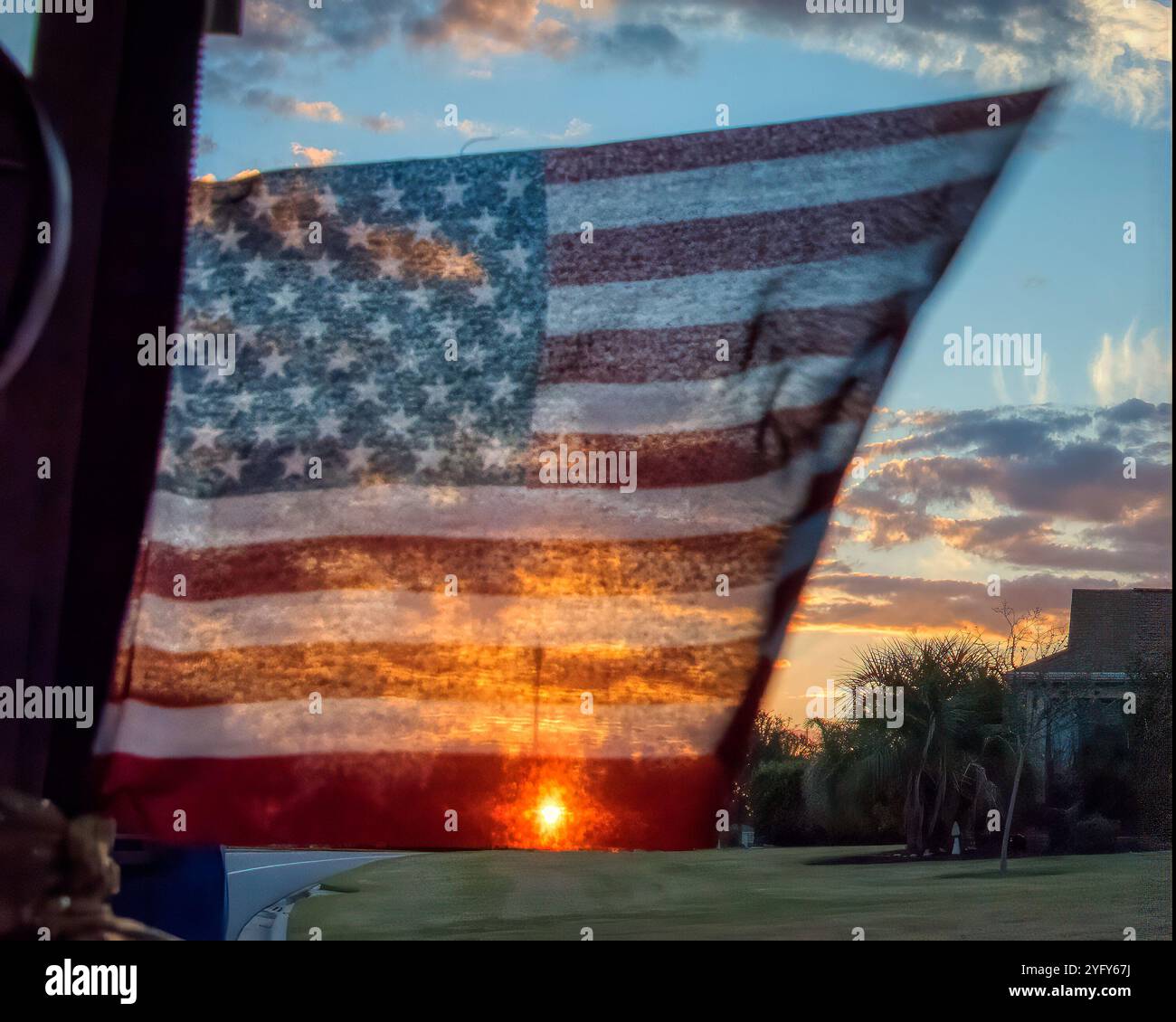 Patriotisme et liberté aux USA Banque D'Images