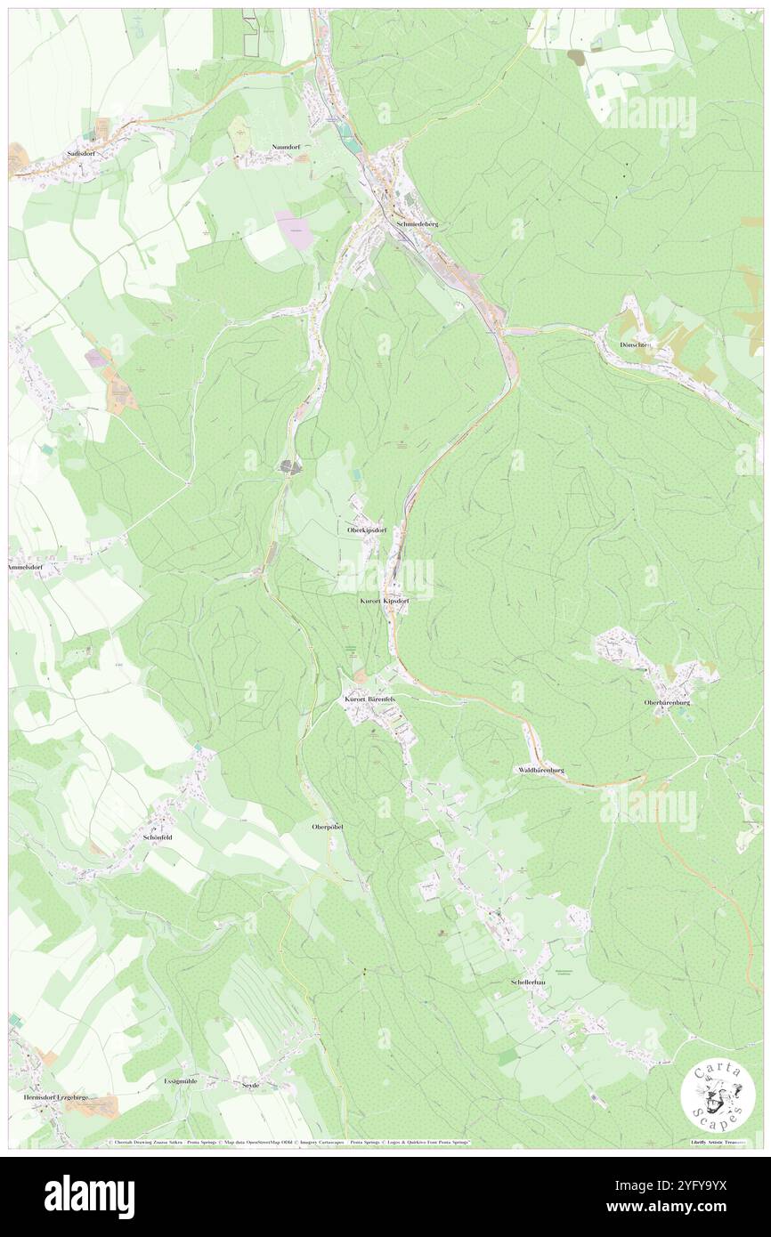 Kurort Kipsdorf, DE, Allemagne, Saxe, N 50 48' 18'', N 13 40' 30'', carte, Carthascapes carte publiée en 2024. Explorez Cartascapes, une carte qui révèle la diversité des paysages, des cultures et des écosystèmes de la Terre. Voyage à travers le temps et l'espace, découvrir l'interconnexion du passé, du présent et de l'avenir de notre planète. Banque D'Images