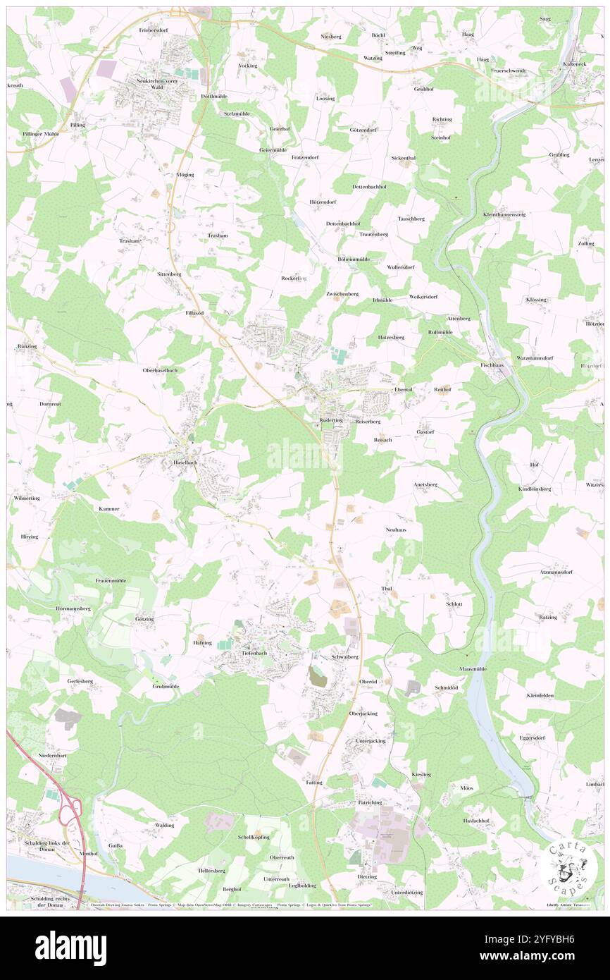 Lohholz, DE, Allemagne, Bavière, N 48 38' 43'', N 13 24' 29'', carte, Carthascapes carte publiée en 2024. Explorez Cartascapes, une carte qui révèle la diversité des paysages, des cultures et des écosystèmes de la Terre. Voyage à travers le temps et l'espace, découvrir l'interconnexion du passé, du présent et de l'avenir de notre planète. Banque D'Images