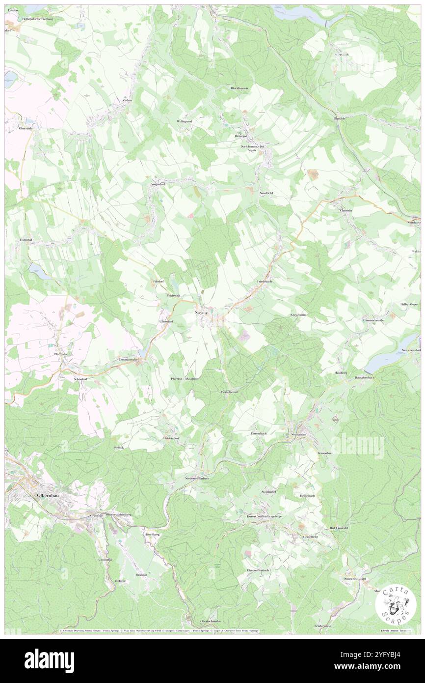 Sayda, DE, Allemagne, Saxe, N 50 42' 40'', N 13 25' 18'', carte, Carthascapes carte publiée en 2024. Explorez Cartascapes, une carte qui révèle la diversité des paysages, des cultures et des écosystèmes de la Terre. Voyage à travers le temps et l'espace, découvrir l'interconnexion du passé, du présent et de l'avenir de notre planète. Banque D'Images