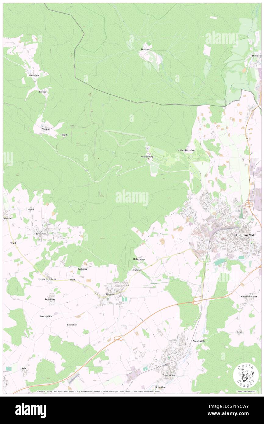 Schindelhohe, Haut-Palatinat, Allemagne, Bavière, n 49 19' 2'', N 12 48' 3'', carte, Carthascapes carte publiée en 2024. Explorez Cartascapes, une carte qui révèle la diversité des paysages, des cultures et des écosystèmes de la Terre. Voyage à travers le temps et l'espace, découvrir l'interconnexion du passé, du présent et de l'avenir de notre planète. Banque D'Images