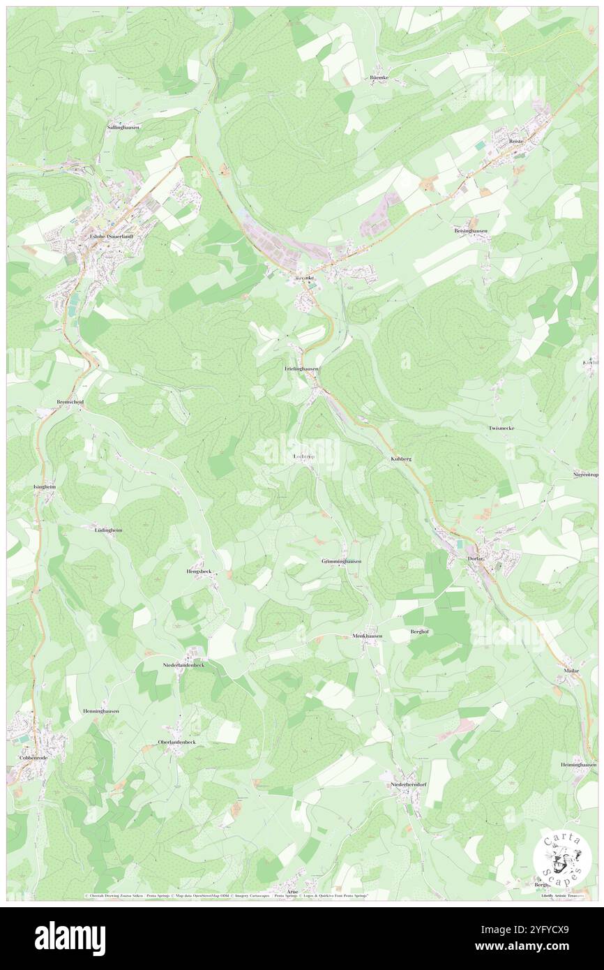 Lochtrop, Regierungsbezirk Arnsberg, DE, Allemagne, Rhénanie-du-Nord-Westphalie, n 51 13' 53'', N 8 12' 14'', carte, Carthascapes carte publiée en 2024. Explorez Cartascapes, une carte qui révèle la diversité des paysages, des cultures et des écosystèmes de la Terre. Voyage à travers le temps et l'espace, découvrir l'interconnexion du passé, du présent et de l'avenir de notre planète. Banque D'Images