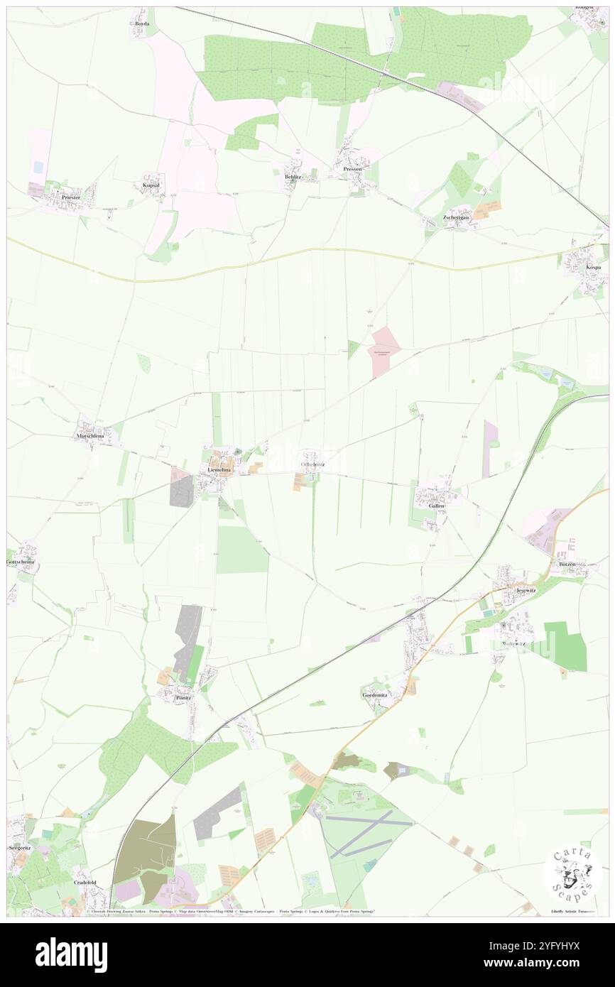 Ochelmitz, DE, Allemagne, Saxe, N 51 26' 8'', N 12 31' 40'', carte, Carthascapes carte publiée en 2024. Explorez Cartascapes, une carte qui révèle la diversité des paysages, des cultures et des écosystèmes de la Terre. Voyage à travers le temps et l'espace, découvrir l'interconnexion du passé, du présent et de l'avenir de notre planète. Banque D'Images