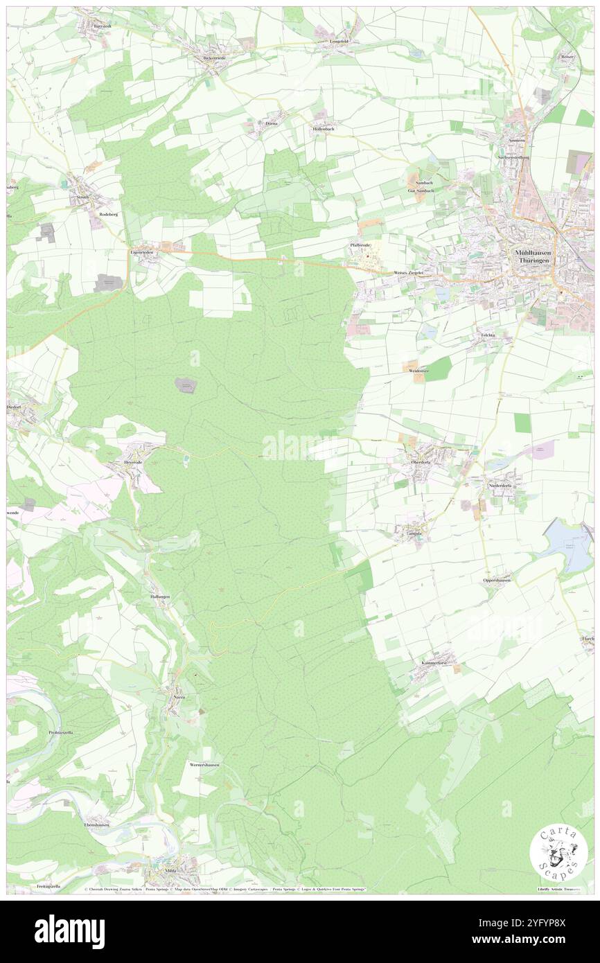 Oberdorla, DE, Allemagne, Thuringe, N 51 9' 57'', N 10 25' 17'', carte, Carthascapes carte publiée en 2024. Explorez Cartascapes, une carte qui révèle la diversité des paysages, des cultures et des écosystèmes de la Terre. Voyage à travers le temps et l'espace, découvrir l'interconnexion du passé, du présent et de l'avenir de notre planète. Banque D'Images