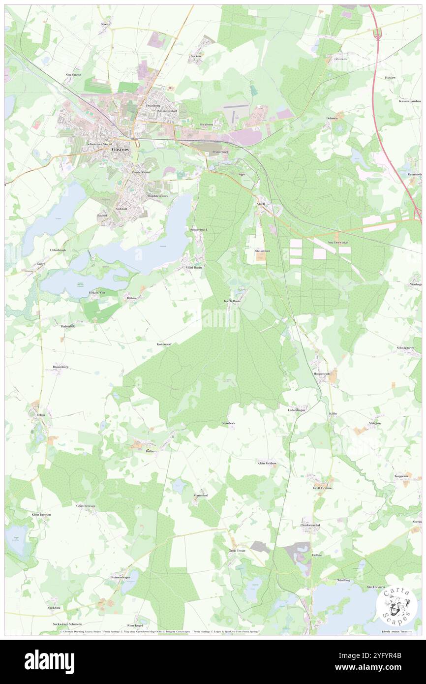 Muehl Rosin, DE, Allemagne, Mecklembourg-Poméranie occidentale, N 53 44' 41'', N 12 13' 14'', carte, Carthascapes carte publiée en 2024. Explorez Cartascapes, une carte qui révèle la diversité des paysages, des cultures et des écosystèmes de la Terre. Voyage à travers le temps et l'espace, découvrir l'interconnexion du passé, du présent et de l'avenir de notre planète. Banque D'Images