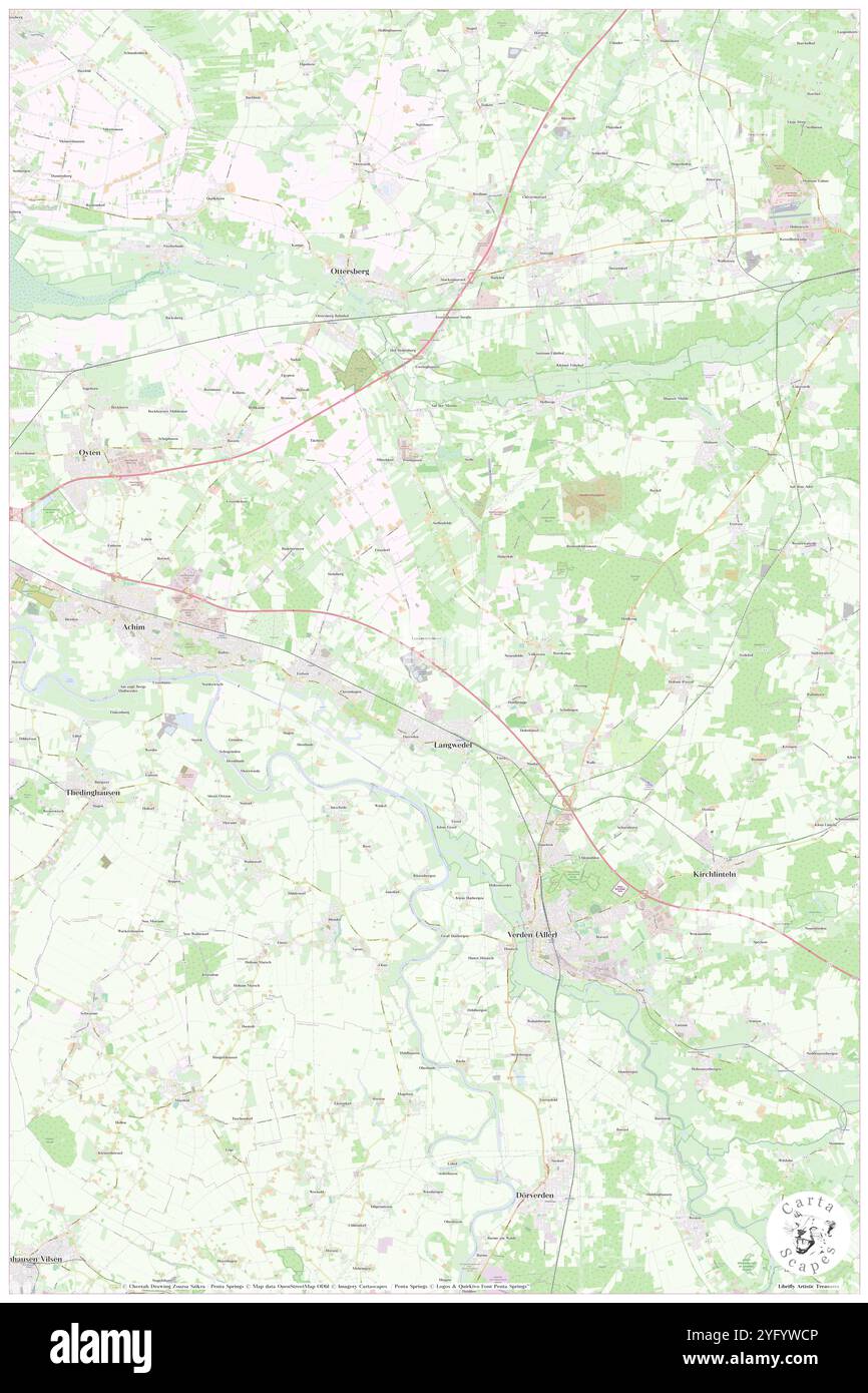 Langwedel, DE, Allemagne, basse-Saxe, N 52 58' 40'', N 9 11' 41'', carte, Carthascapes carte publiée en 2024. Explorez Cartascapes, une carte qui révèle la diversité des paysages, des cultures et des écosystèmes de la Terre. Voyage à travers le temps et l'espace, découvrir l'interconnexion du passé, du présent et de l'avenir de notre planète. Banque D'Images