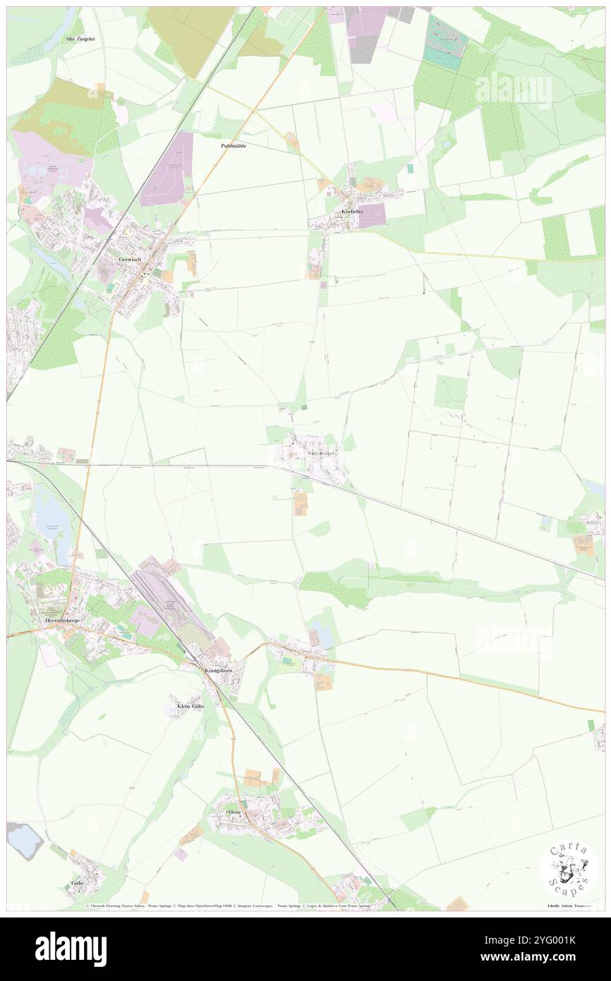 Woltersdorf, DE, Allemagne, Saxe-Anhalt, N 51 55' 12'', N 12 44' 29'', carte, Carthascapes carte publiée en 2024. Explorez Cartascapes, une carte qui révèle la diversité des paysages, des cultures et des écosystèmes de la Terre. Voyage à travers le temps et l'espace, découvrir l'interconnexion du passé, du présent et de l'avenir de notre planète. Banque D'Images