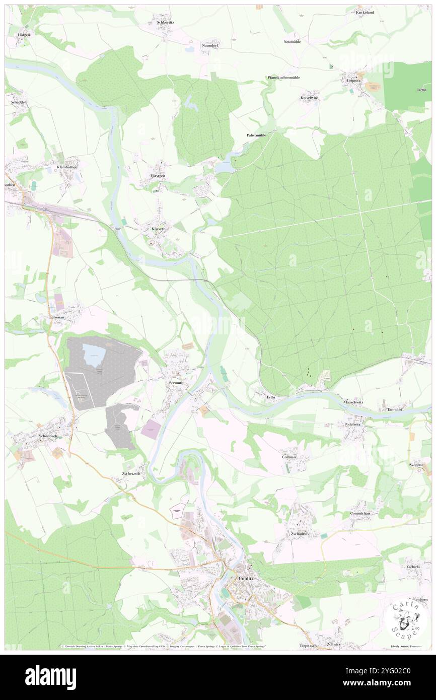 Koetteritzsch, DE, Allemagne, Saxe, N 51 10' 0'', N 12 48' 0'', carte, Carthascapes carte publiée en 2024. Explorez Cartascapes, une carte qui révèle la diversité des paysages, des cultures et des écosystèmes de la Terre. Voyage à travers le temps et l'espace, découvrir l'interconnexion du passé, du présent et de l'avenir de notre planète. Banque D'Images