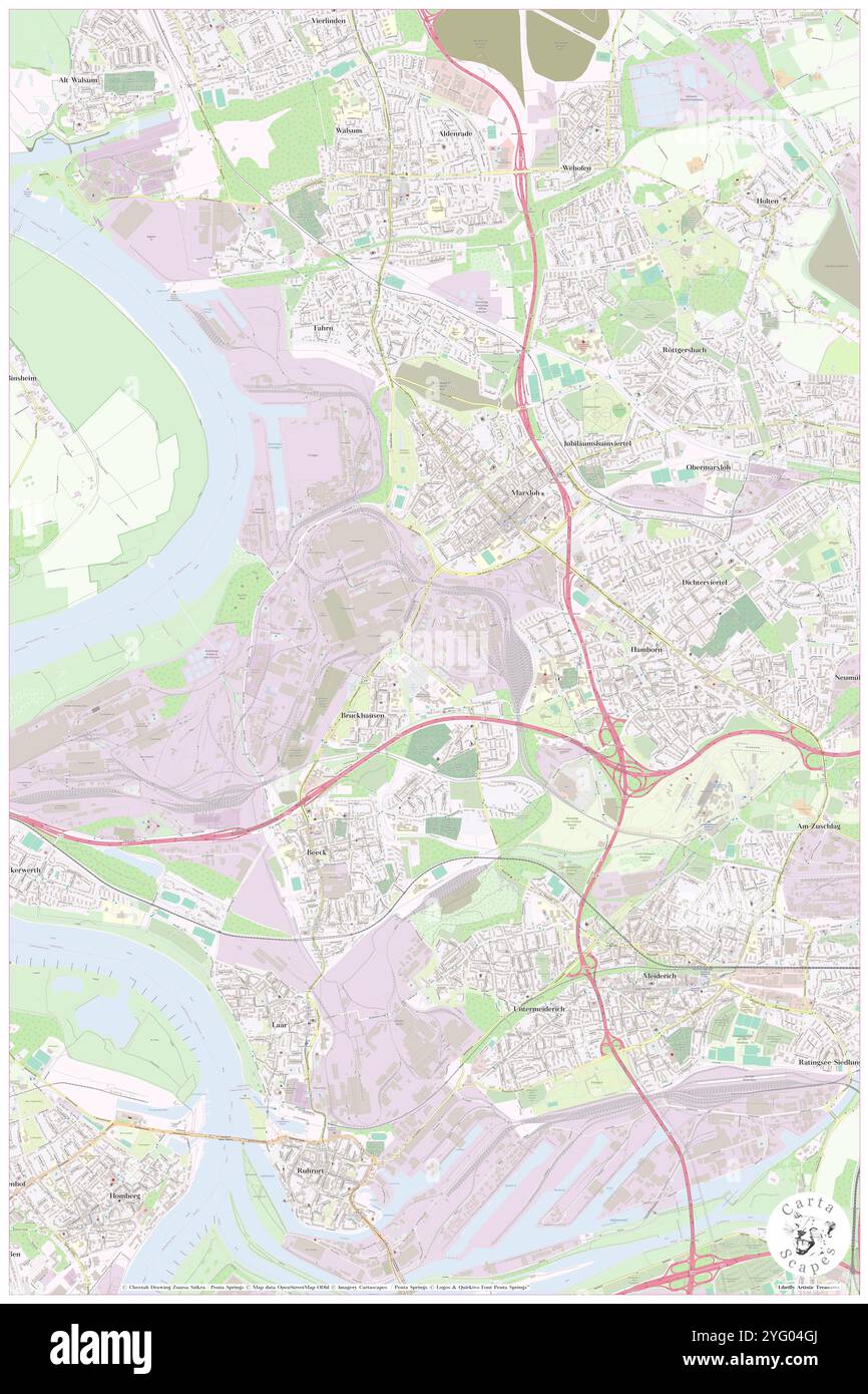 Bruckhausen, Düsseldorf District, DE, Allemagne, Rhénanie du Nord-Westphalie, n 51 29' 31'', N 6 44' 53'', carte, Cartascapes carte publiée en 2024. Explorez Cartascapes, une carte qui révèle la diversité des paysages, des cultures et des écosystèmes de la Terre. Voyage à travers le temps et l'espace, découvrir l'interconnexion du passé, du présent et de l'avenir de notre planète. Banque D'Images