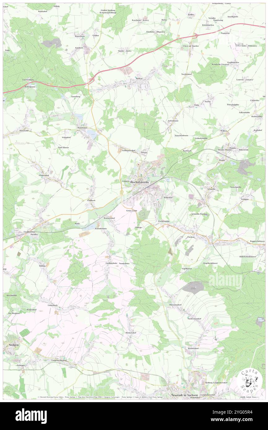 Bischofswerda, DE, Allemagne, Saxe, N 51 8' 15'', N 14 11' 43'', carte, Carthascapes carte publiée en 2024. Explorez Cartascapes, une carte qui révèle la diversité des paysages, des cultures et des écosystèmes de la Terre. Voyage à travers le temps et l'espace, découvrir l'interconnexion du passé, du présent et de l'avenir de notre planète. Banque D'Images