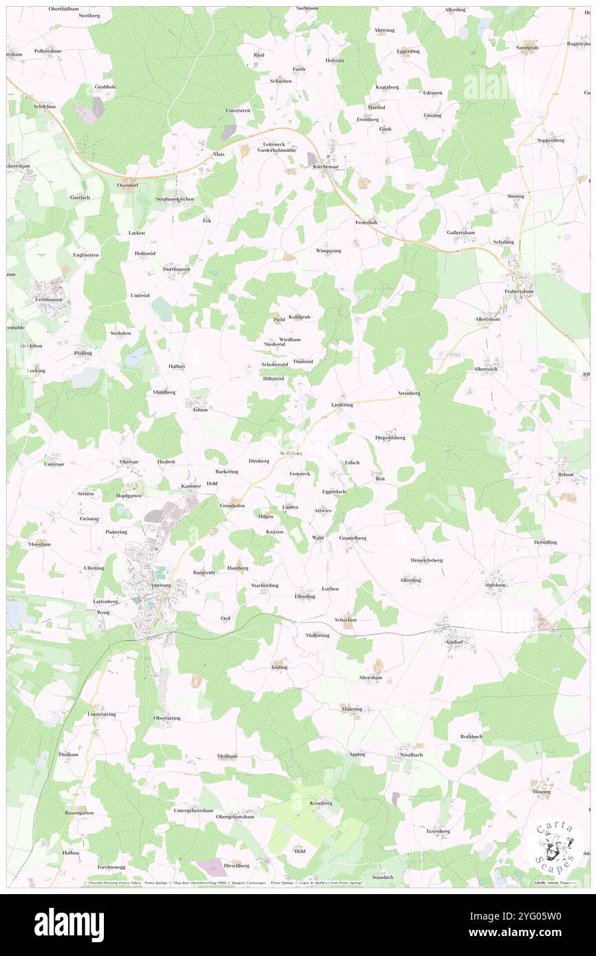 Wolfsberg, haute-Bavière, DE, Allemagne, Bavière, n 48 0' 28'', N 12 19' 56'', carte, Carthascapes carte publiée en 2024. Explorez Cartascapes, une carte qui révèle la diversité des paysages, des cultures et des écosystèmes de la Terre. Voyage à travers le temps et l'espace, découvrir l'interconnexion du passé, du présent et de l'avenir de notre planète. Banque D'Images