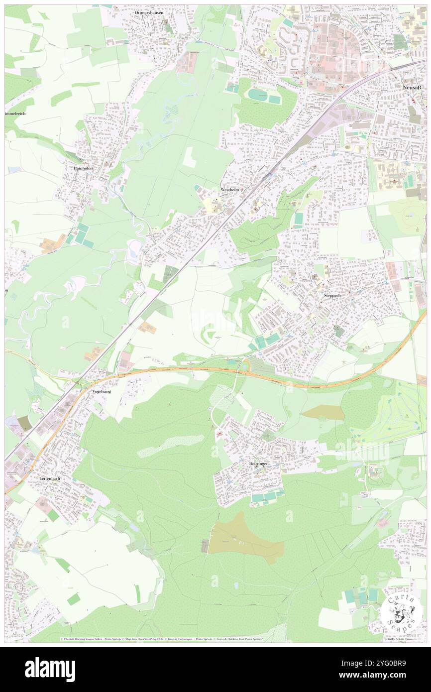 Steppach, Regierungsbezirk Stuttgart, DE, Allemagne, Bade-Wurtemberg, n 49 1' 0'', N 9 46' 0'', carte, Cartascapes carte publiée en 2024. Explorez Cartascapes, une carte qui révèle la diversité des paysages, des cultures et des écosystèmes de la Terre. Voyage à travers le temps et l'espace, découvrir l'interconnexion du passé, du présent et de l'avenir de notre planète. Banque D'Images