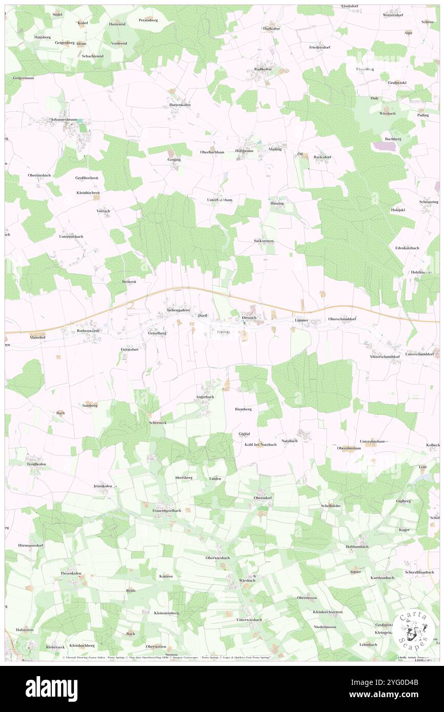 Freiling, basse-Bavière, DE, Allemagne, Bavière, n 48 26' 44'', N 12 29' 49'', carte, Cartascapes carte publiée en 2024. Explorez Cartascapes, une carte qui révèle la diversité des paysages, des cultures et des écosystèmes de la Terre. Voyage à travers le temps et l'espace, découvrir l'interconnexion du passé, du présent et de l'avenir de notre planète. Banque D'Images