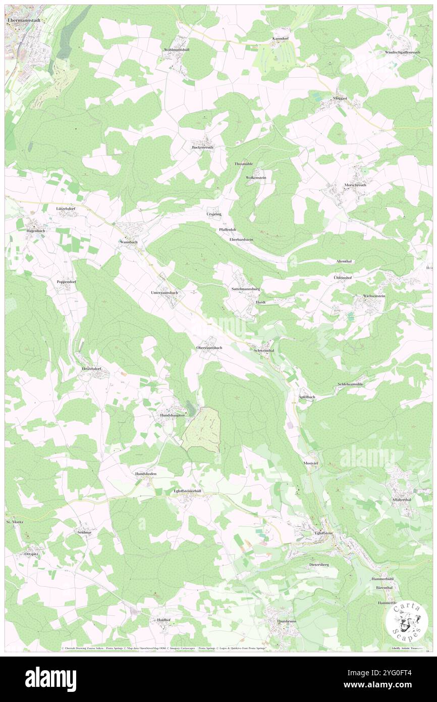 Hullergraben, DE, Allemagne, Bavière, N 49 43' 59'', N 11 13' 59'', carte, Carthascapes carte publiée en 2024. Explorez Cartascapes, une carte qui révèle la diversité des paysages, des cultures et des écosystèmes de la Terre. Voyage à travers le temps et l'espace, découvrir l'interconnexion du passé, du présent et de l'avenir de notre planète. Banque D'Images