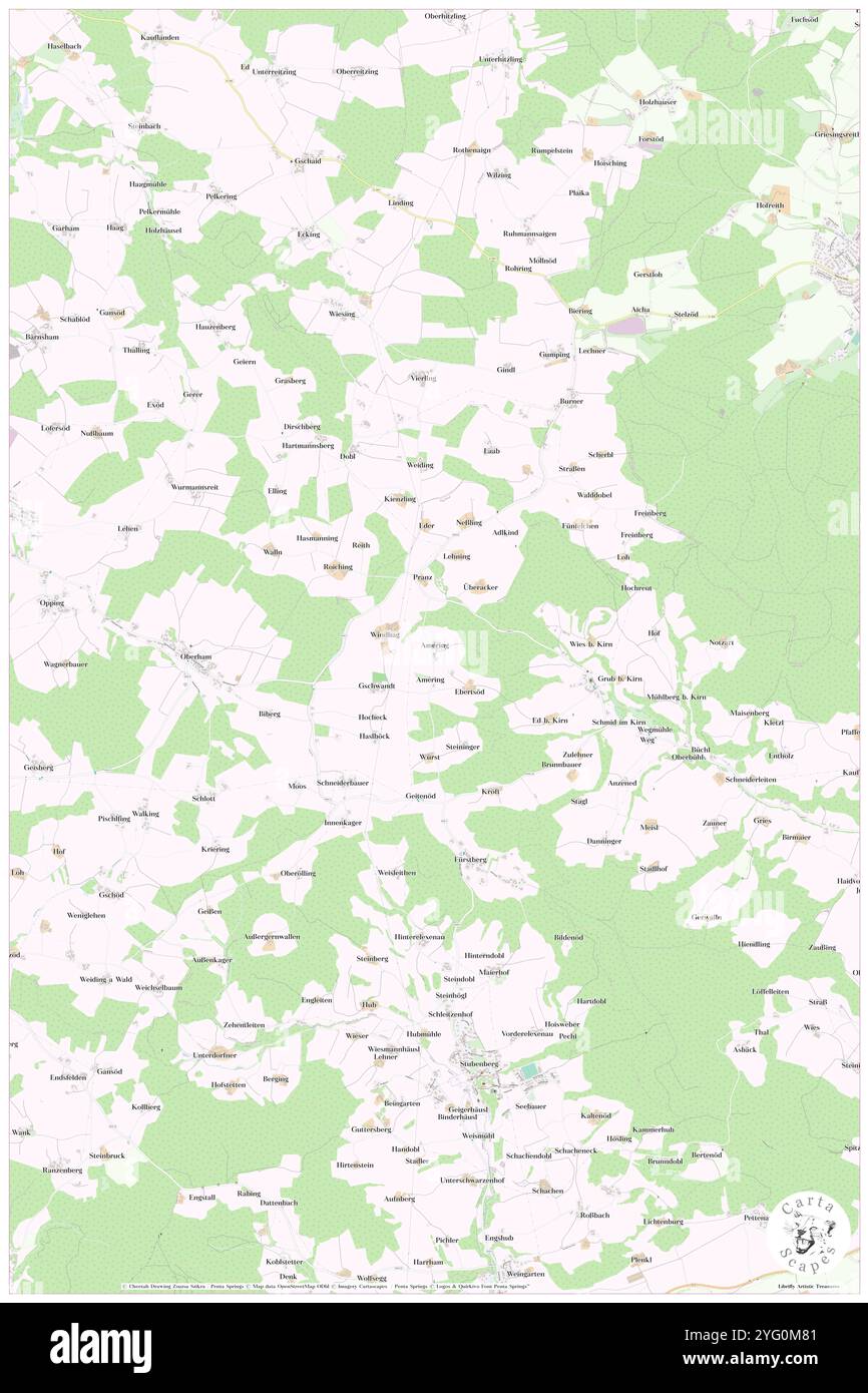 Amering, basse-Bavière, DE, Allemagne, Bavière, n 48 20' 32'', N 13 4' 1'', carte, Carthascapes carte publiée en 2024. Explorez Cartascapes, une carte qui révèle la diversité des paysages, des cultures et des écosystèmes de la Terre. Voyage à travers le temps et l'espace, découvrir l'interconnexion du passé, du présent et de l'avenir de notre planète. Banque D'Images