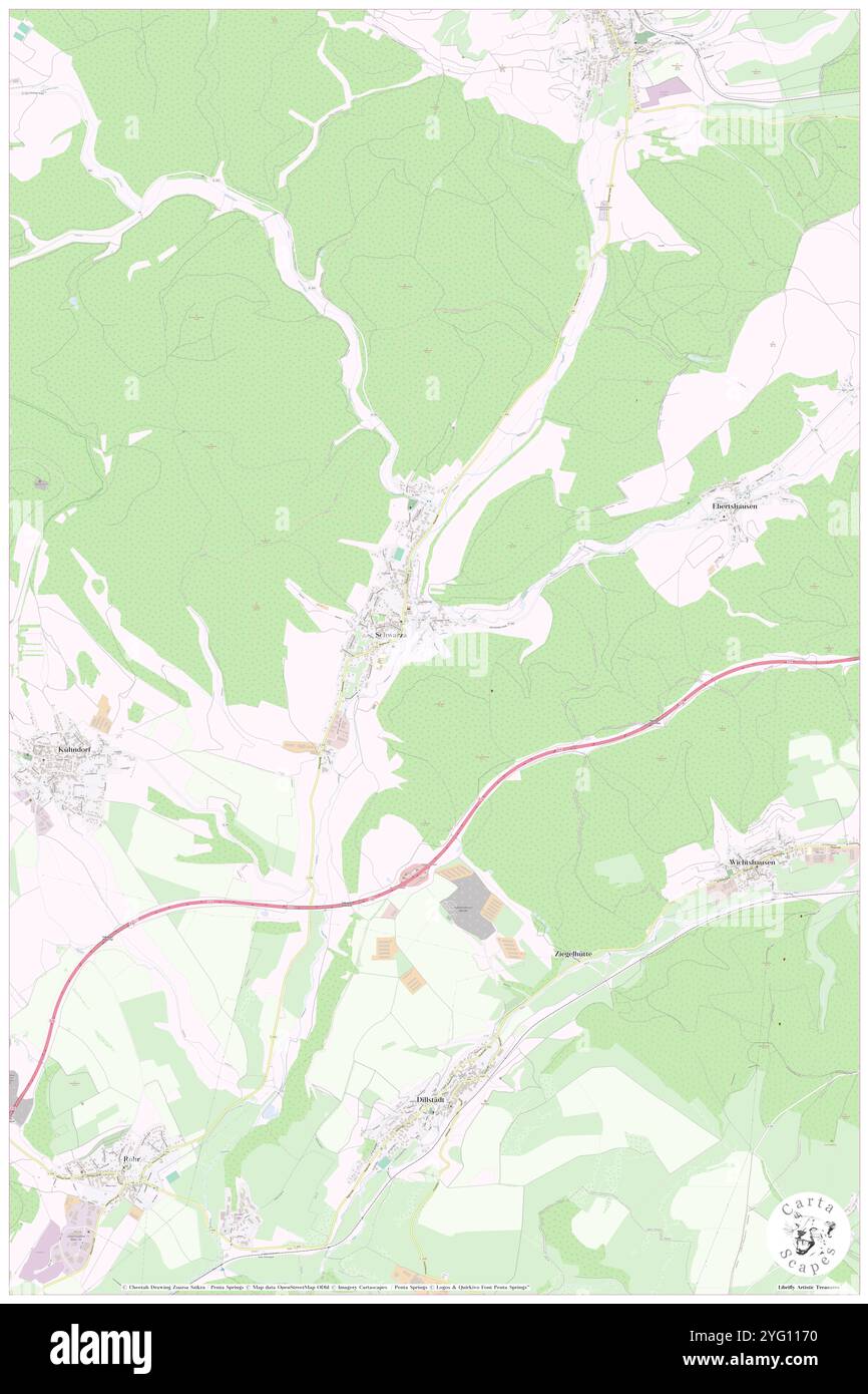 Schwarza, DE, Allemagne, Thuringe, N 50 37' 9'', N 10 31' 46'', carte, Carthascapes carte publiée en 2024. Explorez Cartascapes, une carte qui révèle la diversité des paysages, des cultures et des écosystèmes de la Terre. Voyage à travers le temps et l'espace, découvrir l'interconnexion du passé, du présent et de l'avenir de notre planète. Banque D'Images