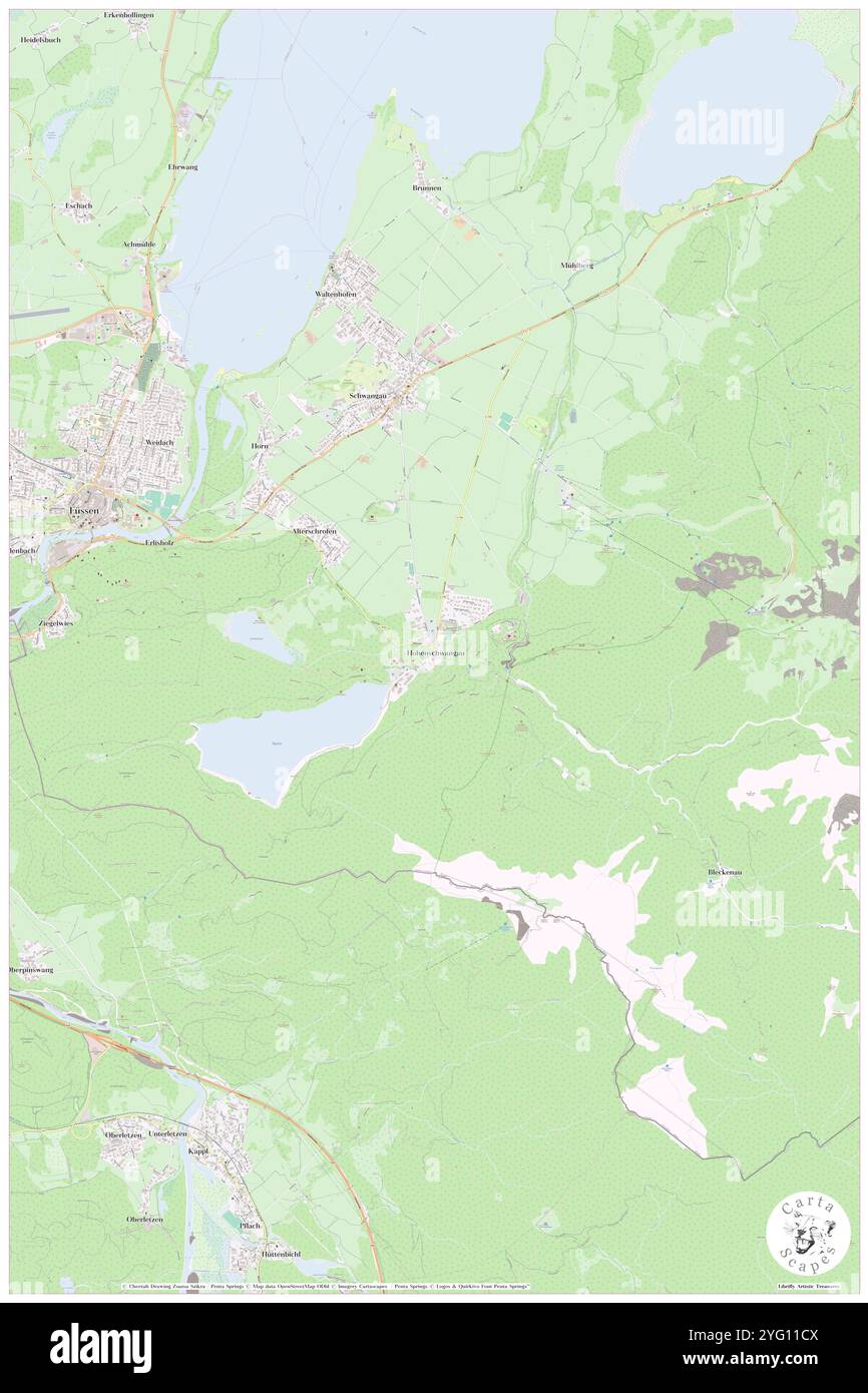 Hohenschwangau, Souabe, DE, Allemagne, Bavière, n 47 33' 22'', N 10 44' 27'', carte, Carthascapes carte publiée en 2024. Explorez Cartascapes, une carte qui révèle la diversité des paysages, des cultures et des écosystèmes de la Terre. Voyage à travers le temps et l'espace, découvrir l'interconnexion du passé, du présent et de l'avenir de notre planète. Banque D'Images