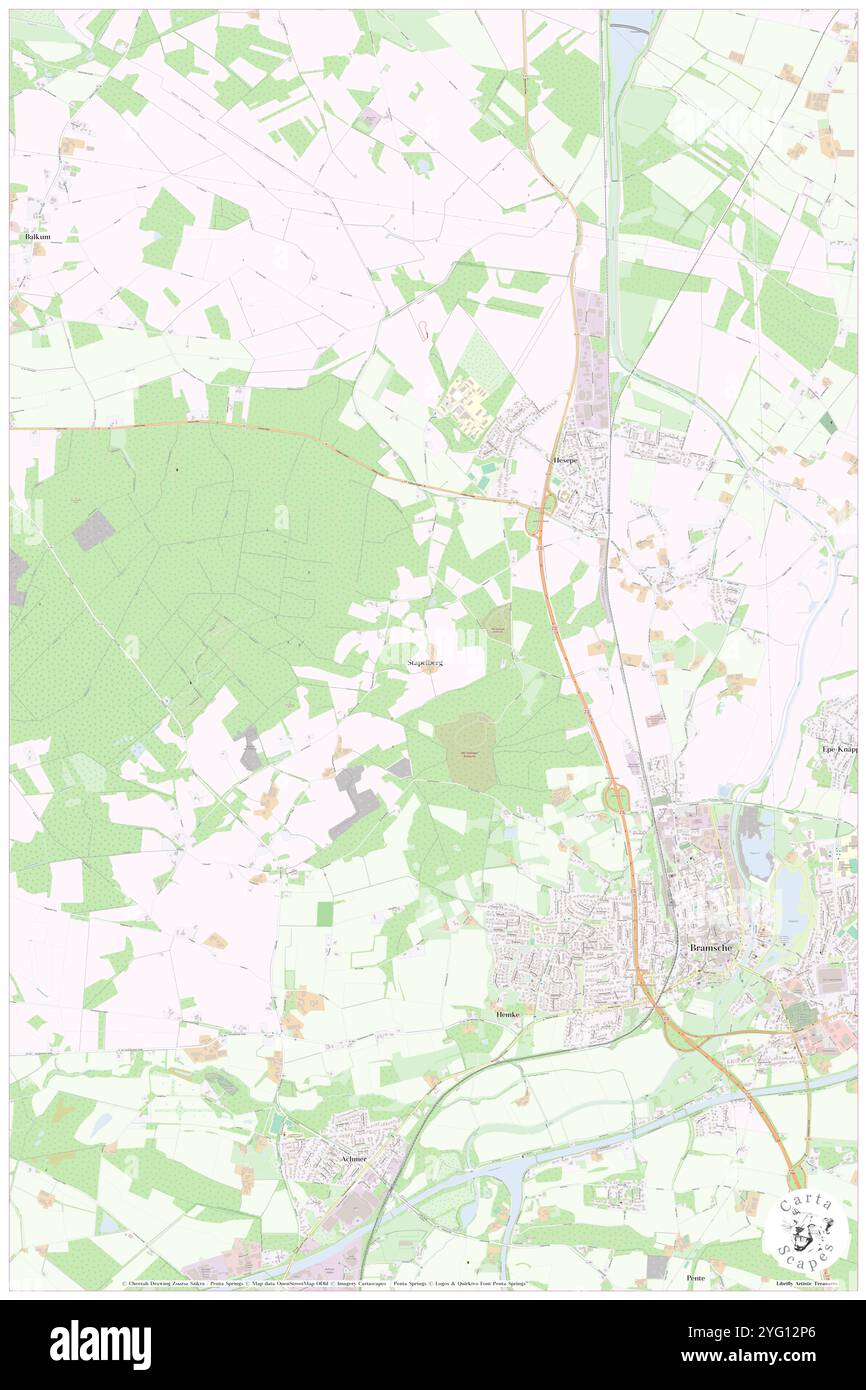 Stapelberg, DE, Allemagne, basse-Saxe, N 52 25' 45'', N 7 56' 47'', carte, Carthascapes carte publiée en 2024. Explorez Cartascapes, une carte qui révèle la diversité des paysages, des cultures et des écosystèmes de la Terre. Voyage à travers le temps et l'espace, découvrir l'interconnexion du passé, du présent et de l'avenir de notre planète. Banque D'Images