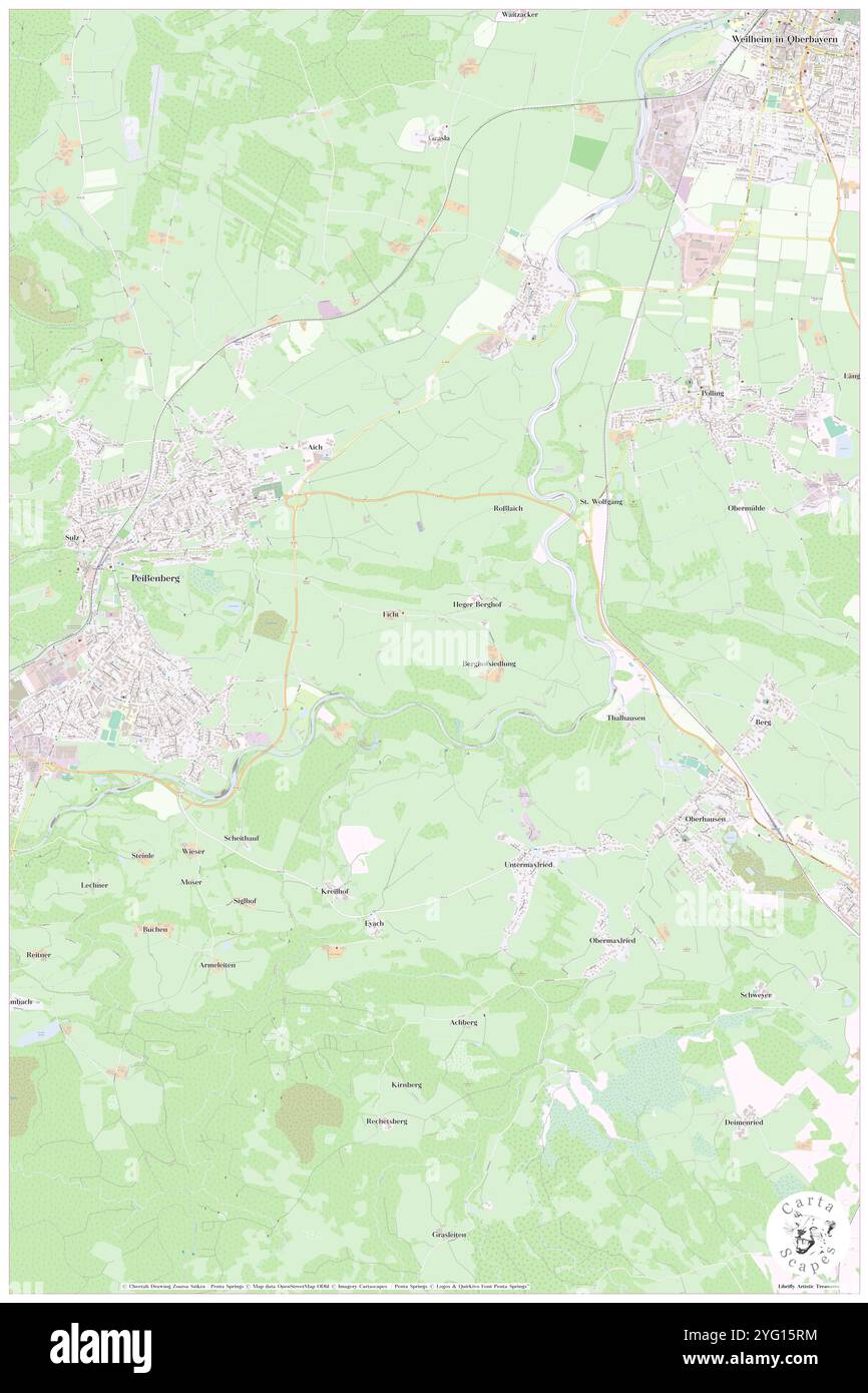 Langmoos, DE, Allemagne, Bavière, N 47 47' 26'', N 11 6' 0'', carte, Carthascapes carte publiée en 2024. Explorez Cartascapes, une carte qui révèle la diversité des paysages, des cultures et des écosystèmes de la Terre. Voyage à travers le temps et l'espace, découvrir l'interconnexion du passé, du présent et de l'avenir de notre planète. Banque D'Images