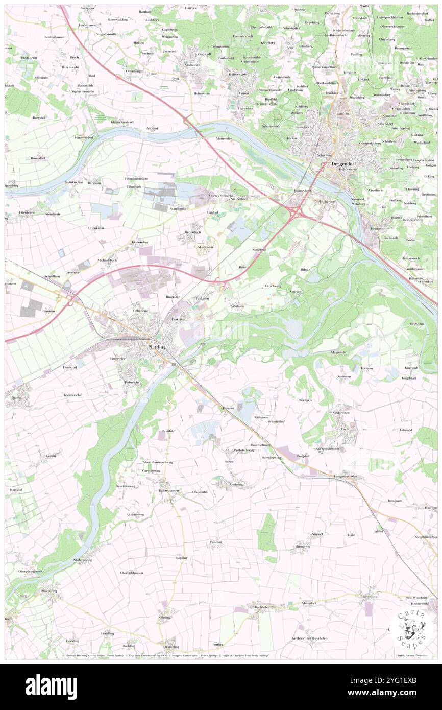 Plattling, basse-Bavière, DE, Allemagne, Bavière, n 48 46' 46'', N 12 51' 50'', carte, Cartascapes carte publiée en 2024. Explorez Cartascapes, une carte qui révèle la diversité des paysages, des cultures et des écosystèmes de la Terre. Voyage à travers le temps et l'espace, découvrir l'interconnexion du passé, du présent et de l'avenir de notre planète. Banque D'Images