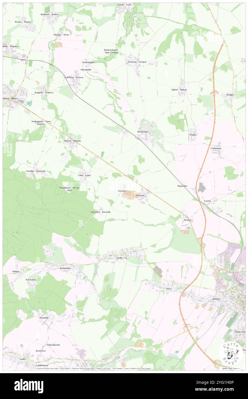 Peschen, DE, Allemagne, Saxe, N 51 7' 33'', N 14 37' 0'', carte, Carthascapes carte publiée en 2024. Explorez Cartascapes, une carte qui révèle la diversité des paysages, des cultures et des écosystèmes de la Terre. Voyage à travers le temps et l'espace, découvrir l'interconnexion du passé, du présent et de l'avenir de notre planète. Banque D'Images