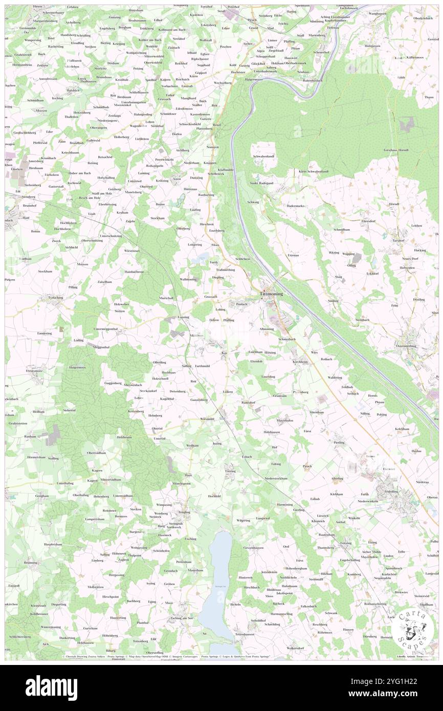 Tittmoning, haute-Bavière, DE, Allemagne, Bavière, n 48 3' 41'', N 12 46' 3'', carte, Carthascapes carte publiée en 2024. Explorez Cartascapes, une carte qui révèle la diversité des paysages, des cultures et des écosystèmes de la Terre. Voyage à travers le temps et l'espace, découvrir l'interconnexion du passé, du présent et de l'avenir de notre planète. Banque D'Images