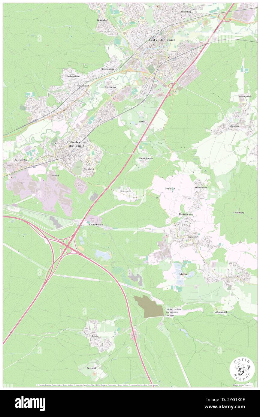 Renzenhof, Regierungsbezirk Mittelfranken, DE, Allemagne, Bavière, n 49 28' 18'', N 11 16' 7'', carte, Cartascapes carte publiée en 2024. Explorez Cartascapes, une carte qui révèle la diversité des paysages, des cultures et des écosystèmes de la Terre. Voyage à travers le temps et l'espace, découvrir l'interconnexion du passé, du présent et de l'avenir de notre planète. Banque D'Images