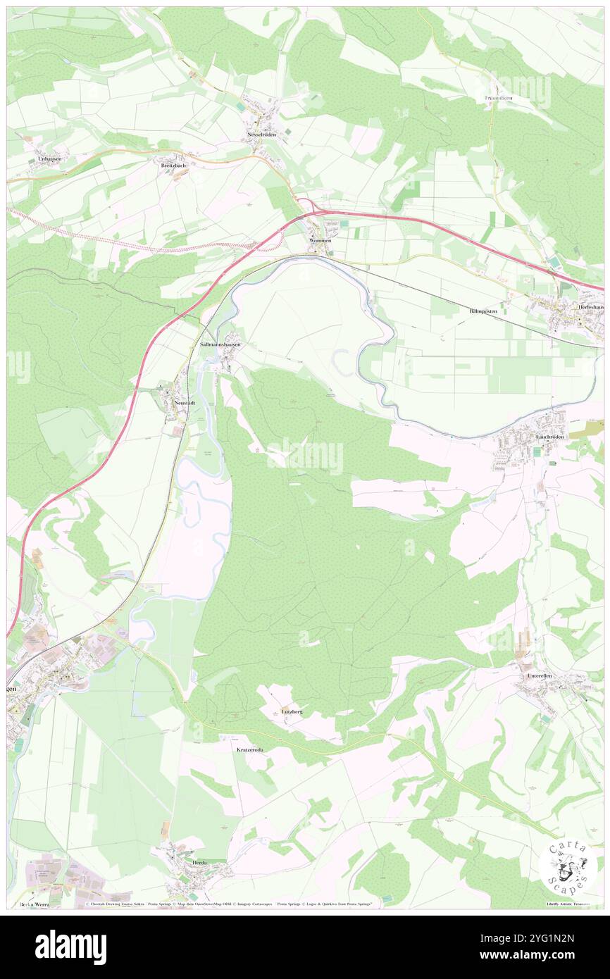 Hardt, DE, Allemagne, Thuringe, N 50 59' 28'', N 10 7' 6'', carte, Carthascapes carte publiée en 2024. Explorez Cartascapes, une carte qui révèle la diversité des paysages, des cultures et des écosystèmes de la Terre. Voyage à travers le temps et l'espace, découvrir l'interconnexion du passé, du présent et de l'avenir de notre planète. Banque D'Images