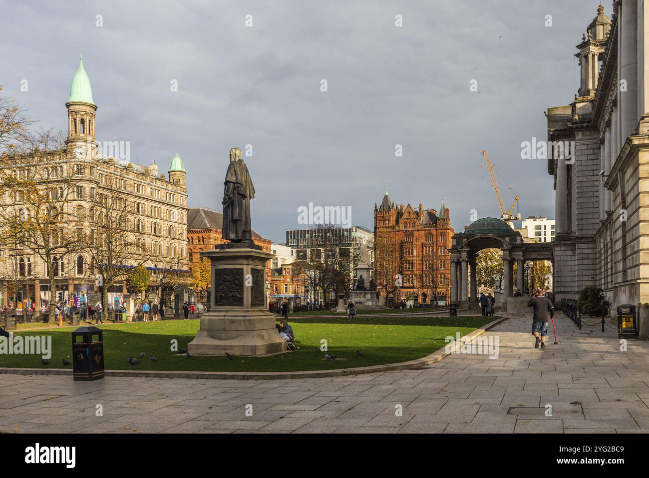 IRLANDE DU NORD, BELFAST, DONEGALL SQUARE Banque D'Images