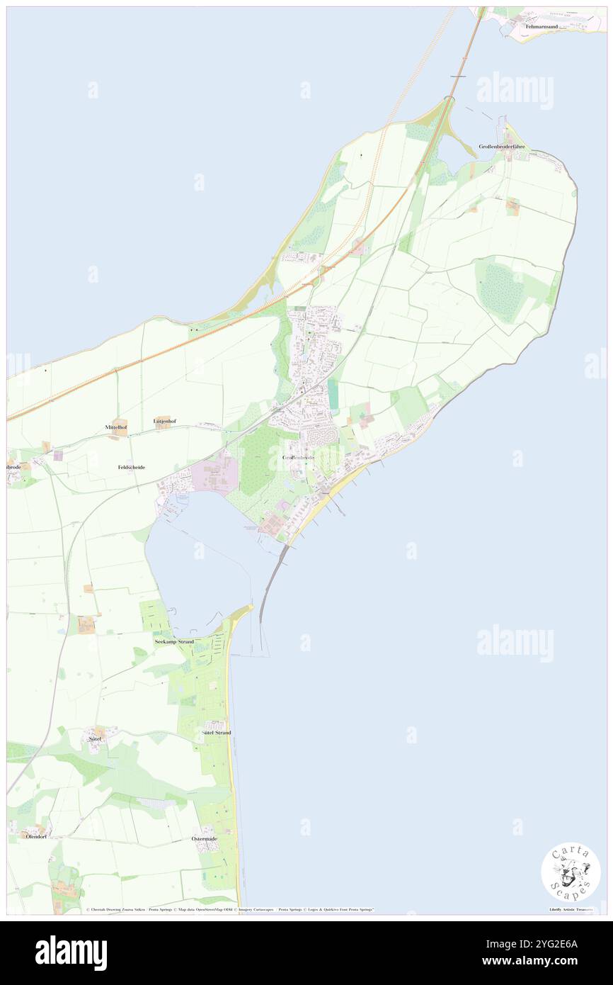 Grossenbrode-Kai, DE, Allemagne, Schleswig-Holstein, N 54 21' 40'', N 11 5' 6'', map, Carthascapes carte publiée en 2024. Explorez Cartascapes, une carte qui révèle la diversité des paysages, des cultures et des écosystèmes de la Terre. Voyage à travers le temps et l'espace, découvrir l'interconnexion du passé, du présent et de l'avenir de notre planète. Banque D'Images