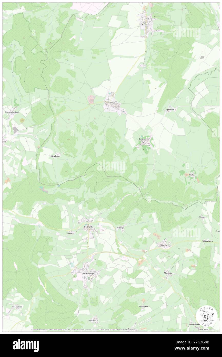 Roessberg, DE, Allemagne, Thuringe, N 50 38' 21'', N 9 54' 42'', carte, Carthascapes carte publiée en 2024. Explorez Cartascapes, une carte qui révèle la diversité des paysages, des cultures et des écosystèmes de la Terre. Voyage à travers le temps et l'espace, découvrir l'interconnexion du passé, du présent et de l'avenir de notre planète. Banque D'Images