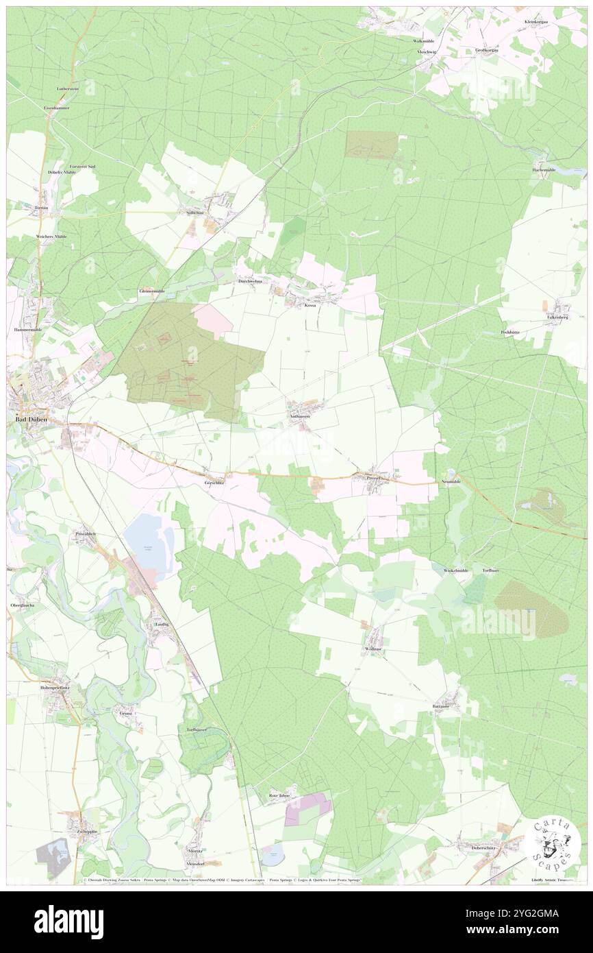 Laussig, DE, Allemagne, Saxe, N 51 32' 59'', N 12 37' 59'', carte, Carthascapes carte publiée en 2024. Explorez Cartascapes, une carte qui révèle la diversité des paysages, des cultures et des écosystèmes de la Terre. Voyage à travers le temps et l'espace, découvrir l'interconnexion du passé, du présent et de l'avenir de notre planète. Banque D'Images