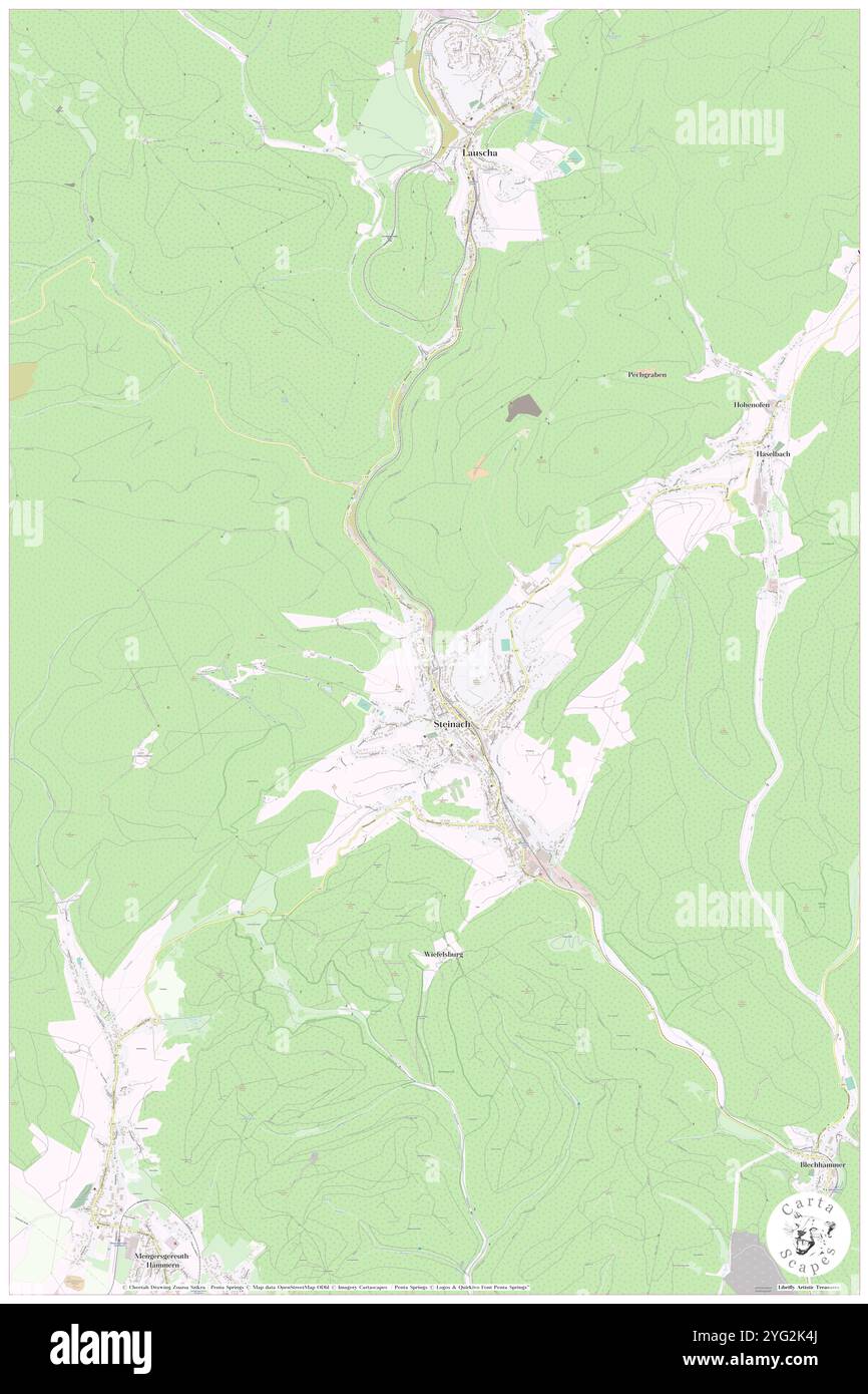 Steinach, DE, Allemagne, Bavière, N 50 10' 27'', N 11 11' 28'', carte, Carthascapes carte publiée en 2024. Explorez Cartascapes, une carte qui révèle la diversité des paysages, des cultures et des écosystèmes de la Terre. Voyage à travers le temps et l'espace, découvrir l'interconnexion du passé, du présent et de l'avenir de notre planète. Banque D'Images