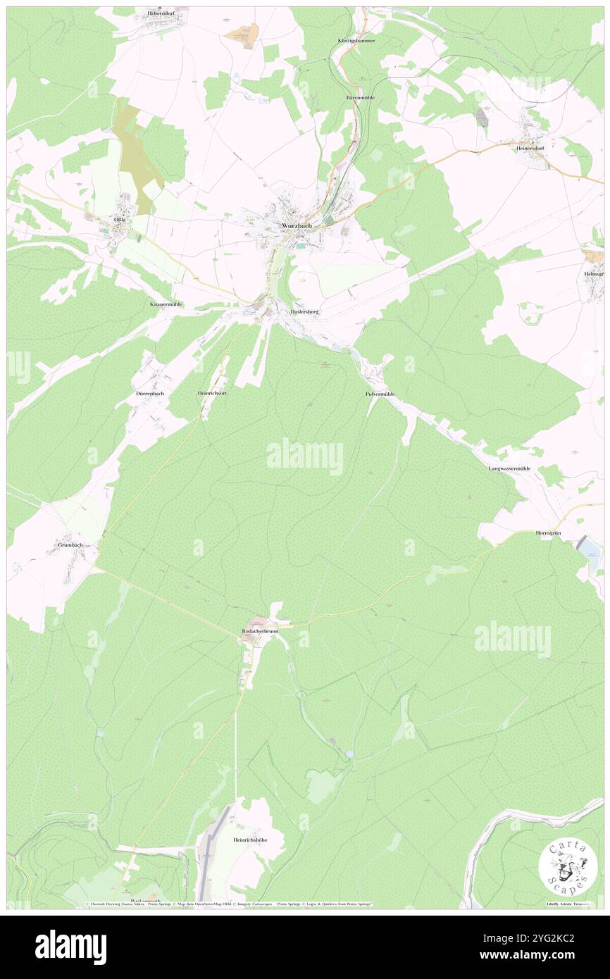 Wurzbach, DE, Allemagne, Thuringe, N 50 28' 0'', N 11 31' 59'', carte, Carthascapes carte publiée en 2024. Explorez Cartascapes, une carte qui révèle la diversité des paysages, des cultures et des écosystèmes de la Terre. Voyage à travers le temps et l'espace, découvrir l'interconnexion du passé, du présent et de l'avenir de notre planète. Banque D'Images