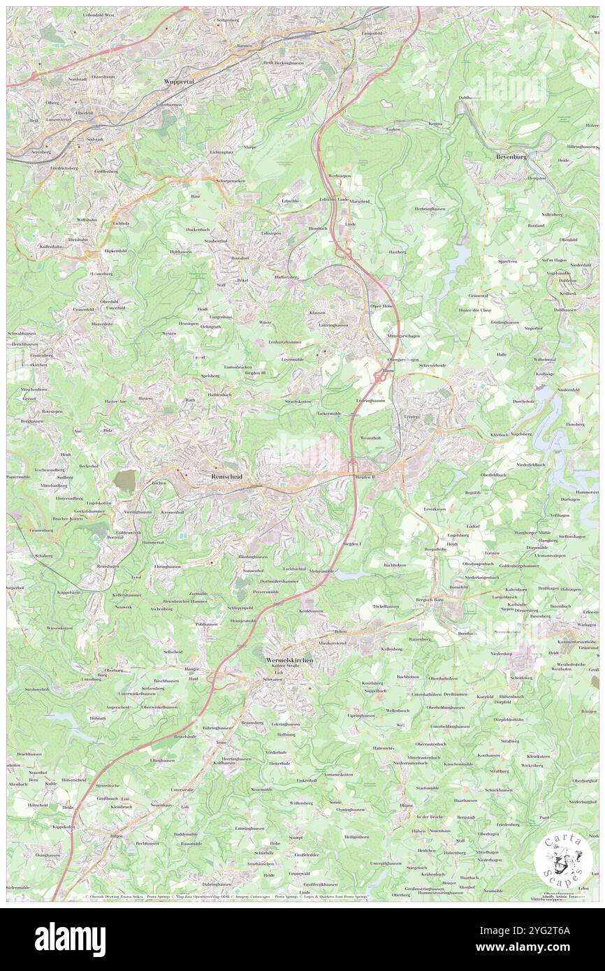 Remscheid, Düsseldorf District, DE, Allemagne, Rhénanie-du-Nord-Westphalie, n 51 10' 47'', N 7 11' 32'', carte, Carthascapes carte publiée en 2024. Explorez Cartascapes, une carte qui révèle la diversité des paysages, des cultures et des écosystèmes de la Terre. Voyage à travers le temps et l'espace, découvrir l'interconnexion du passé, du présent et de l'avenir de notre planète. Banque D'Images