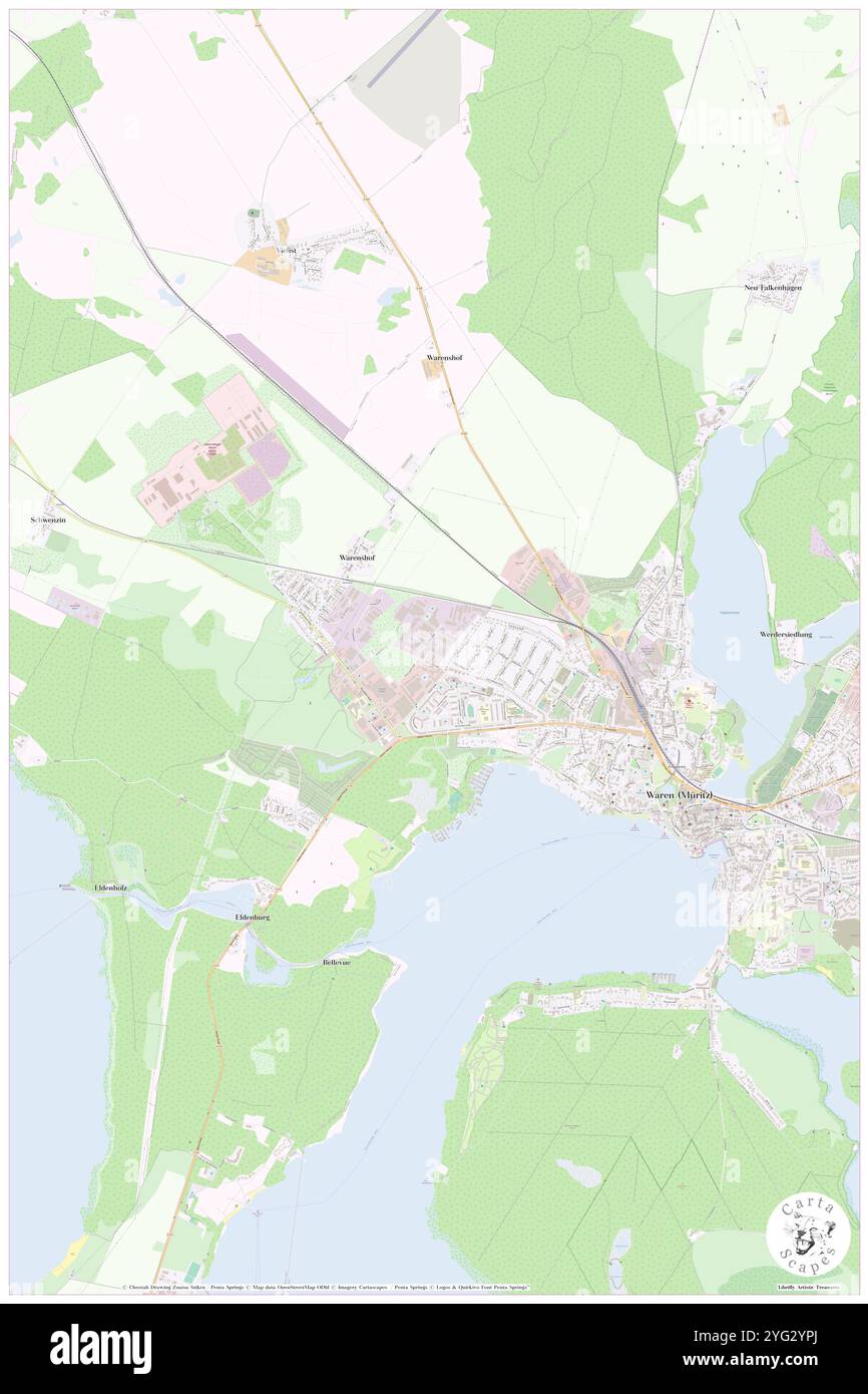 Warenshof, DE, Allemagne, Mecklembourg-Poméranie occidentale, N 53 31' 32'', N 12 39' 21'', map, Carthascapes map publié en 2024. Explorez Cartascapes, une carte qui révèle la diversité des paysages, des cultures et des écosystèmes de la Terre. Voyage à travers le temps et l'espace, découvrir l'interconnexion du passé, du présent et de l'avenir de notre planète. Banque D'Images