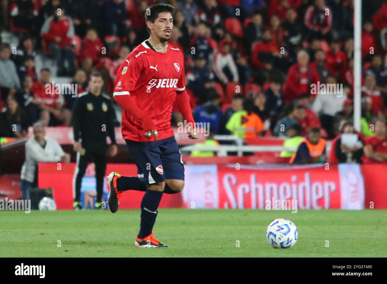 Argentine. 05 novembre 2024. Buenos Aires, 05.11.2024, Kevin Lomonaco d'Independiente lors du match pour la Ligue Argentine au stade Ricardo Bochini ( Credit : Néstor J. Beremblum/Alamy Live News Banque D'Images