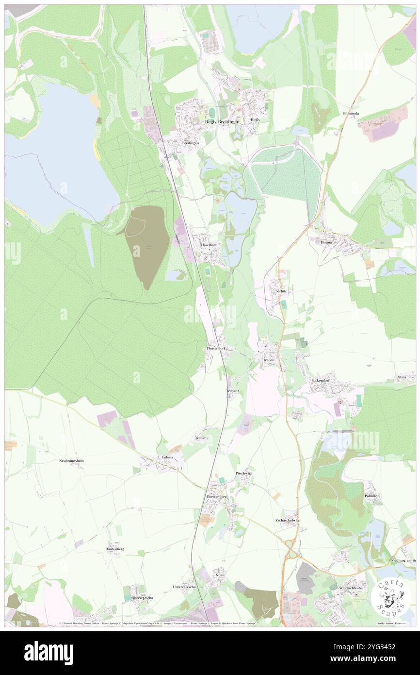 Treben, DE, Allemagne, Thuringe, N 51 3' 9'', N 12 27' 20'', carte, Carthascapes carte publiée en 2024. Explorez Cartascapes, une carte qui révèle la diversité des paysages, des cultures et des écosystèmes de la Terre. Voyage à travers le temps et l'espace, découvrir l'interconnexion du passé, du présent et de l'avenir de notre planète. Banque D'Images