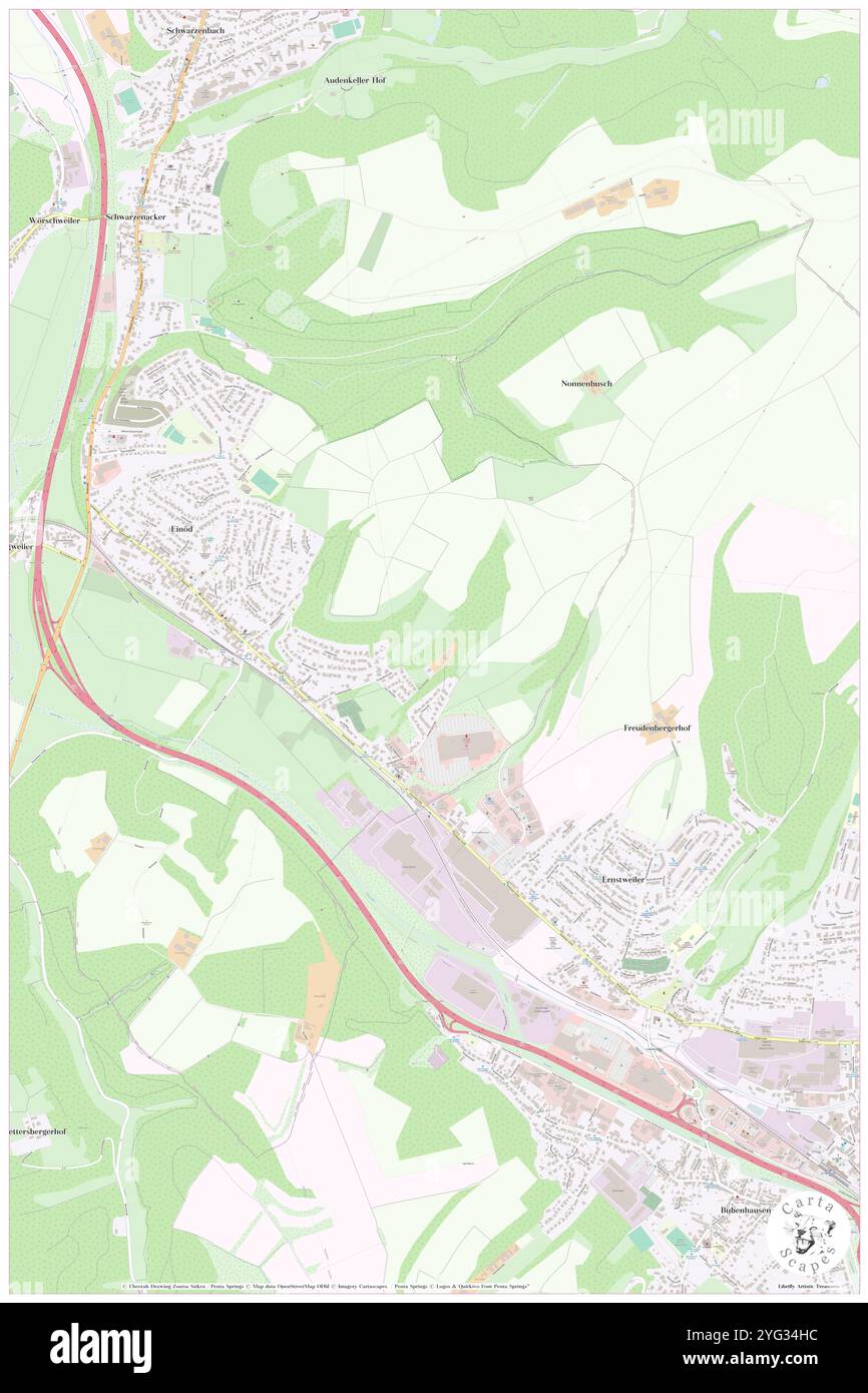 Einoed, DE, Allemagne, Sarre, N 49 16' 21'', N 7 18' 58'', carte, Carthascapes carte publiée en 2024. Explorez Cartascapes, une carte qui révèle la diversité des paysages, des cultures et des écosystèmes de la Terre. Voyage à travers le temps et l'espace, découvrir l'interconnexion du passé, du présent et de l'avenir de notre planète. Banque D'Images