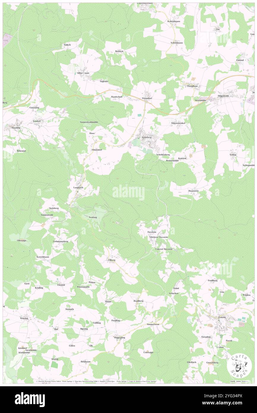 Sonnen Wald, DE, Allemagne, Bavière, N 48 49' 29'', N 13 13' 20'', carte, Carthascapes carte publiée en 2024. Explorez Cartascapes, une carte qui révèle la diversité des paysages, des cultures et des écosystèmes de la Terre. Voyage à travers le temps et l'espace, découvrir l'interconnexion du passé, du présent et de l'avenir de notre planète. Banque D'Images