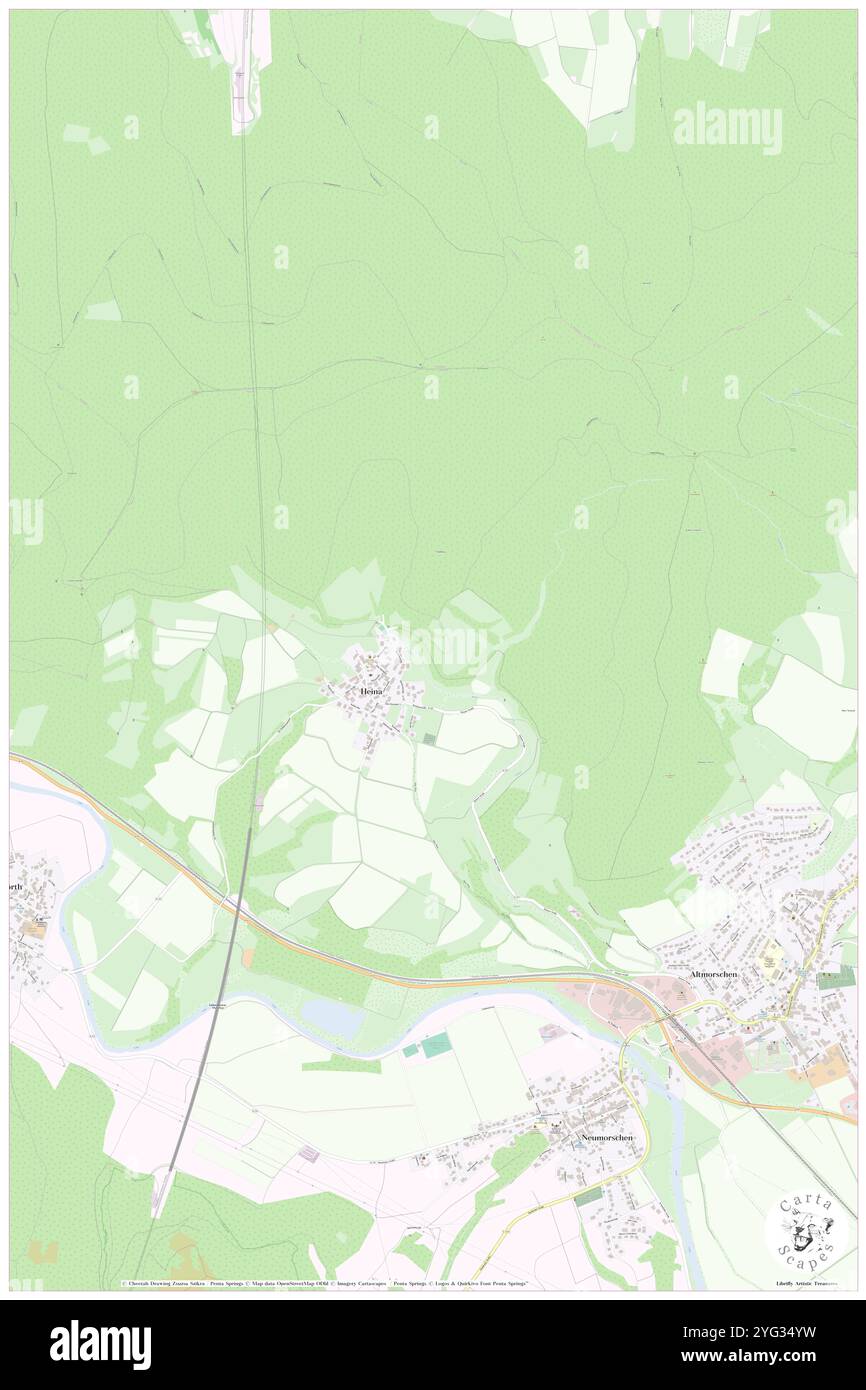 Heina, Regierungsbezirk Kassel, DE, Allemagne, Hesse, n 51 4' 48'', N 9 35' 34'', carte, Cartascapes carte publiée en 2024. Explorez Cartascapes, une carte qui révèle la diversité des paysages, des cultures et des écosystèmes de la Terre. Voyage à travers le temps et l'espace, découvrir l'interconnexion du passé, du présent et de l'avenir de notre planète. Banque D'Images