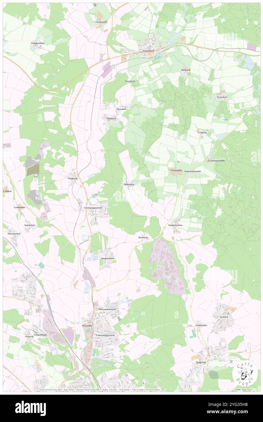 Eichenschlag, DE, Allemagne, Bavière, N 49 30' 0'', N 11 52' 0'', carte, Carthascapes carte publiée en 2024. Explorez Cartascapes, une carte qui révèle la diversité des paysages, des cultures et des écosystèmes de la Terre. Voyage à travers le temps et l'espace, découvrir l'interconnexion du passé, du présent et de l'avenir de notre planète. Banque D'Images