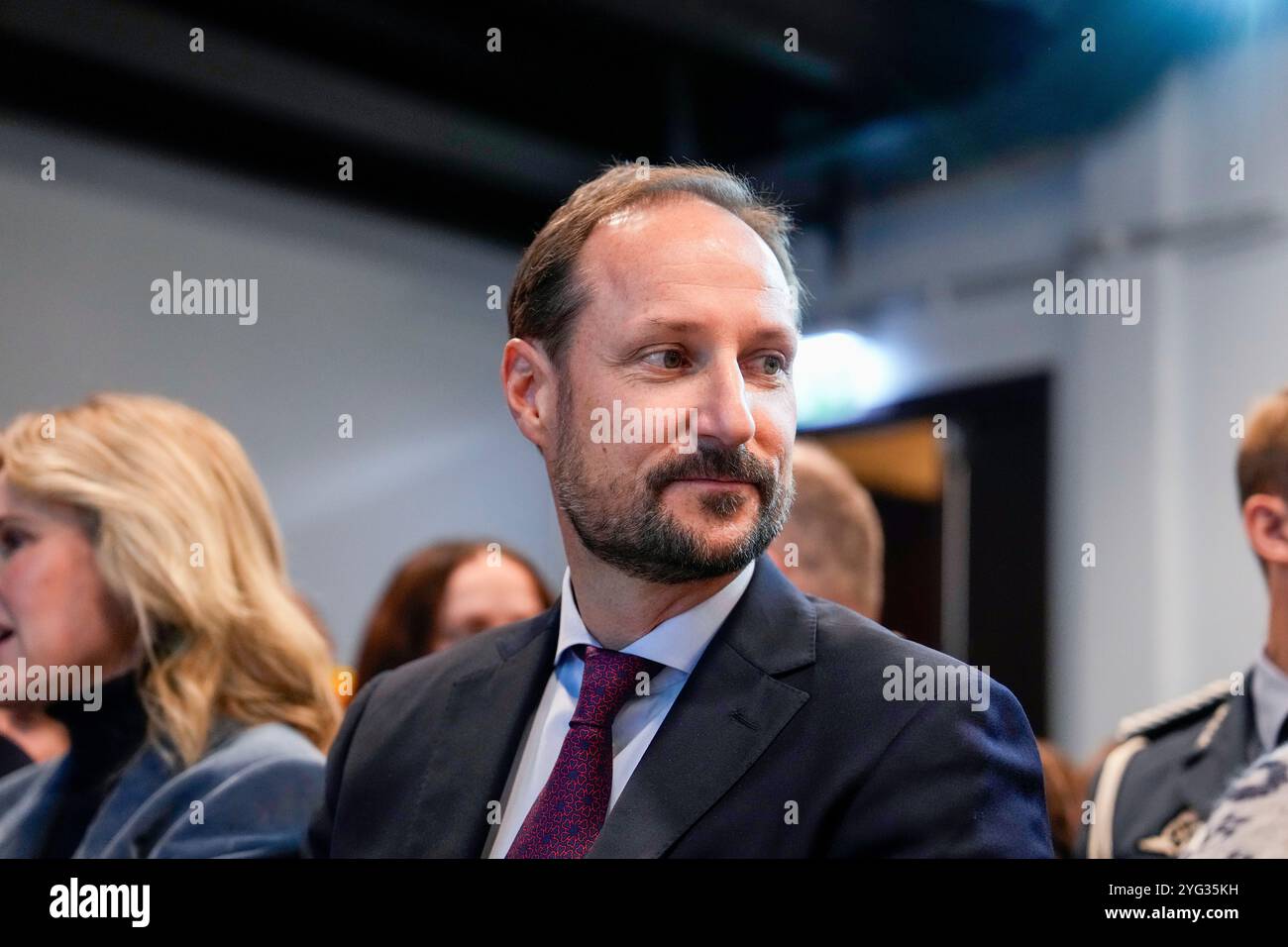 Oslo 20241106. Prince héritier norvégien Haakon lors de l'ouverture du Séminaire de Holmlia 2024. Photo : Beate Oma Dahle / NTB Banque D'Images