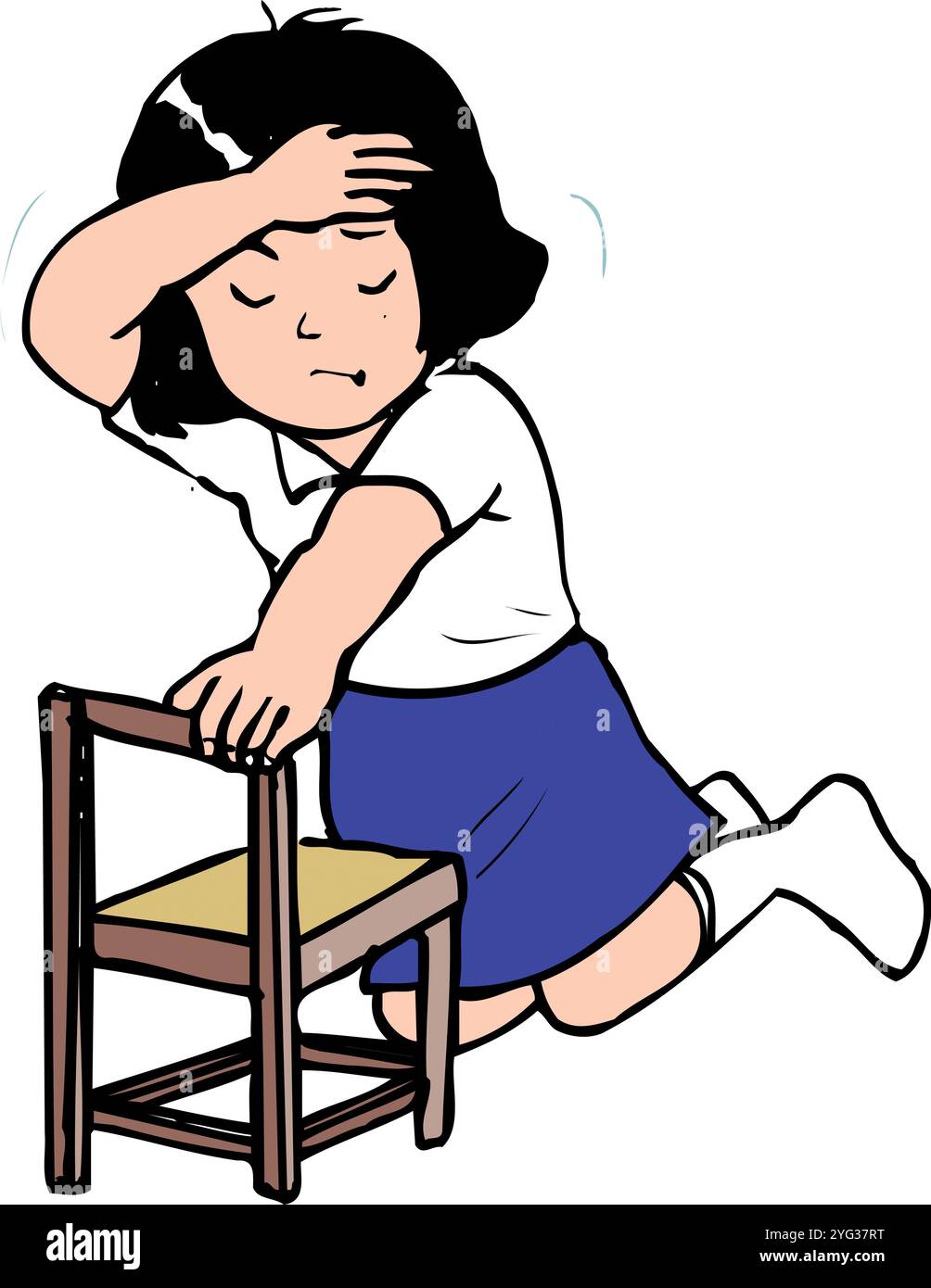 Vertiges dans les yeux Banque D'Images