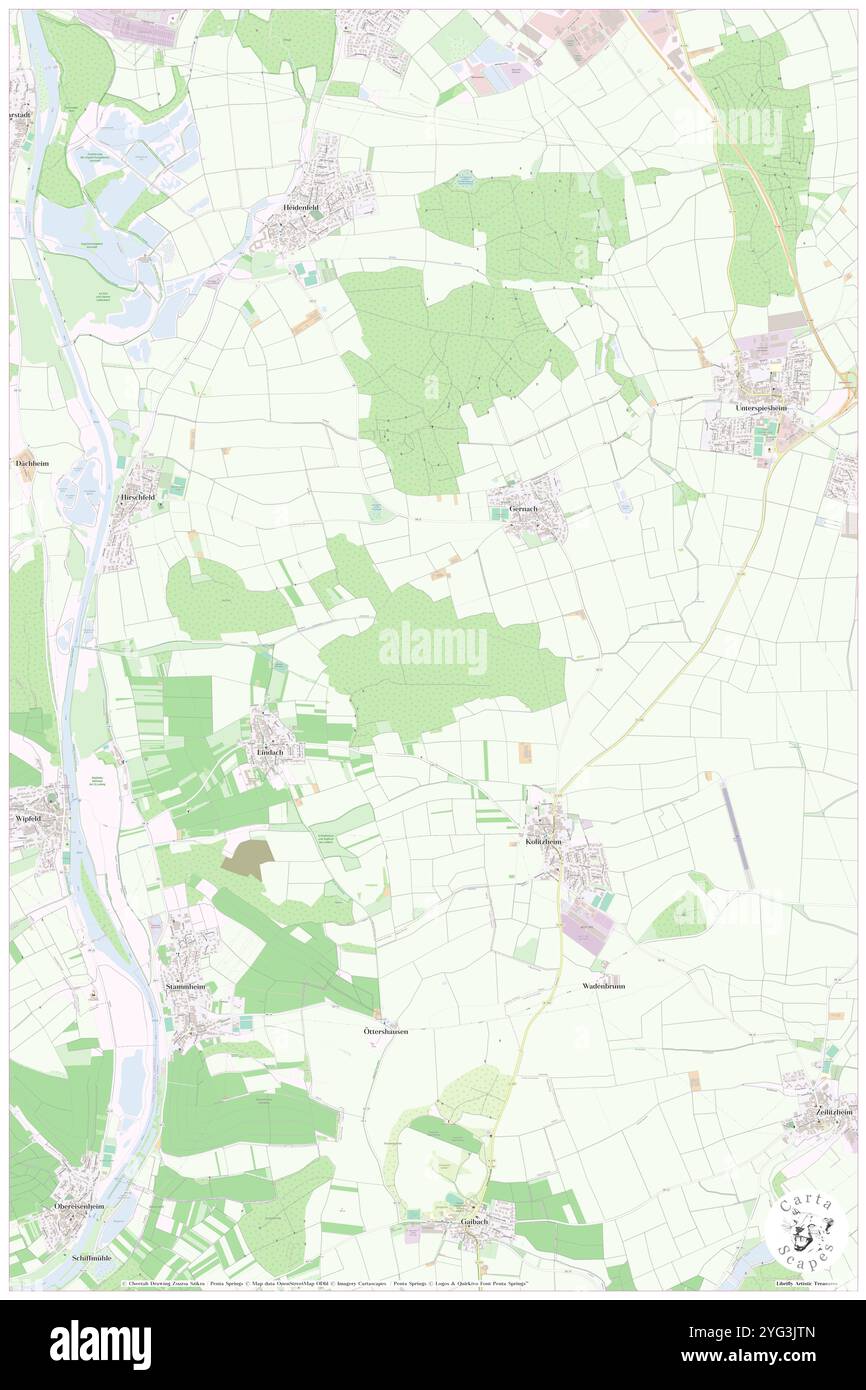 Schornholz, DE, Allemagne, Bavière, N 49 56' 2'', N 10 13' 20'', carte, Carthascapes carte publiée en 2024. Explorez Cartascapes, une carte qui révèle la diversité des paysages, des cultures et des écosystèmes de la Terre. Voyage à travers le temps et l'espace, découvrir l'interconnexion du passé, du présent et de l'avenir de notre planète. Banque D'Images