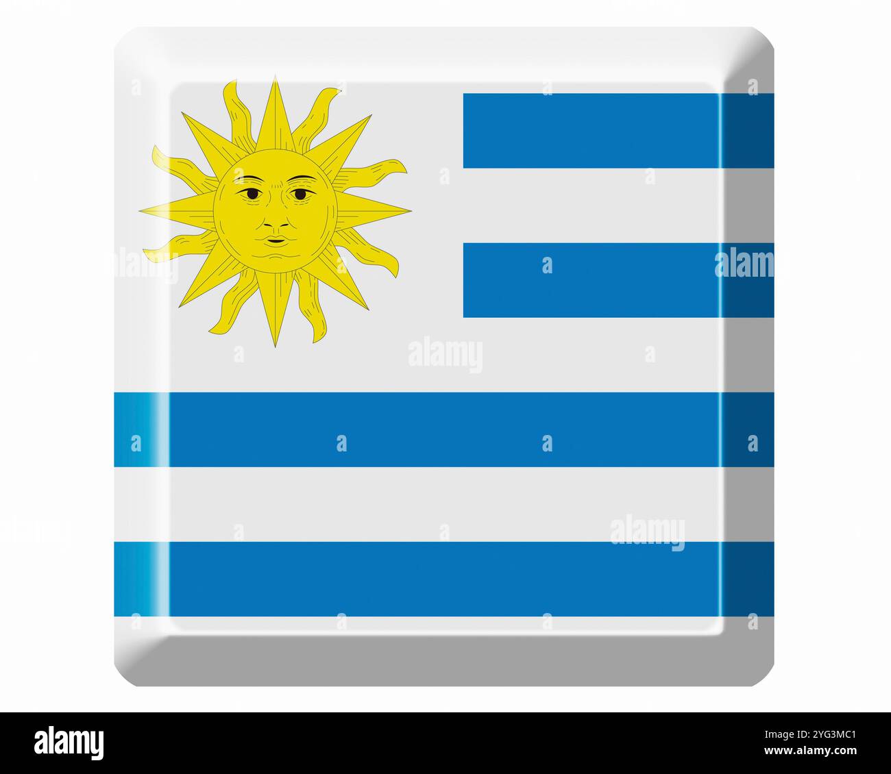 Drapeau de l’Uruguay Banque D'Images Drapeau de l’Uruguay Banque D'Images
