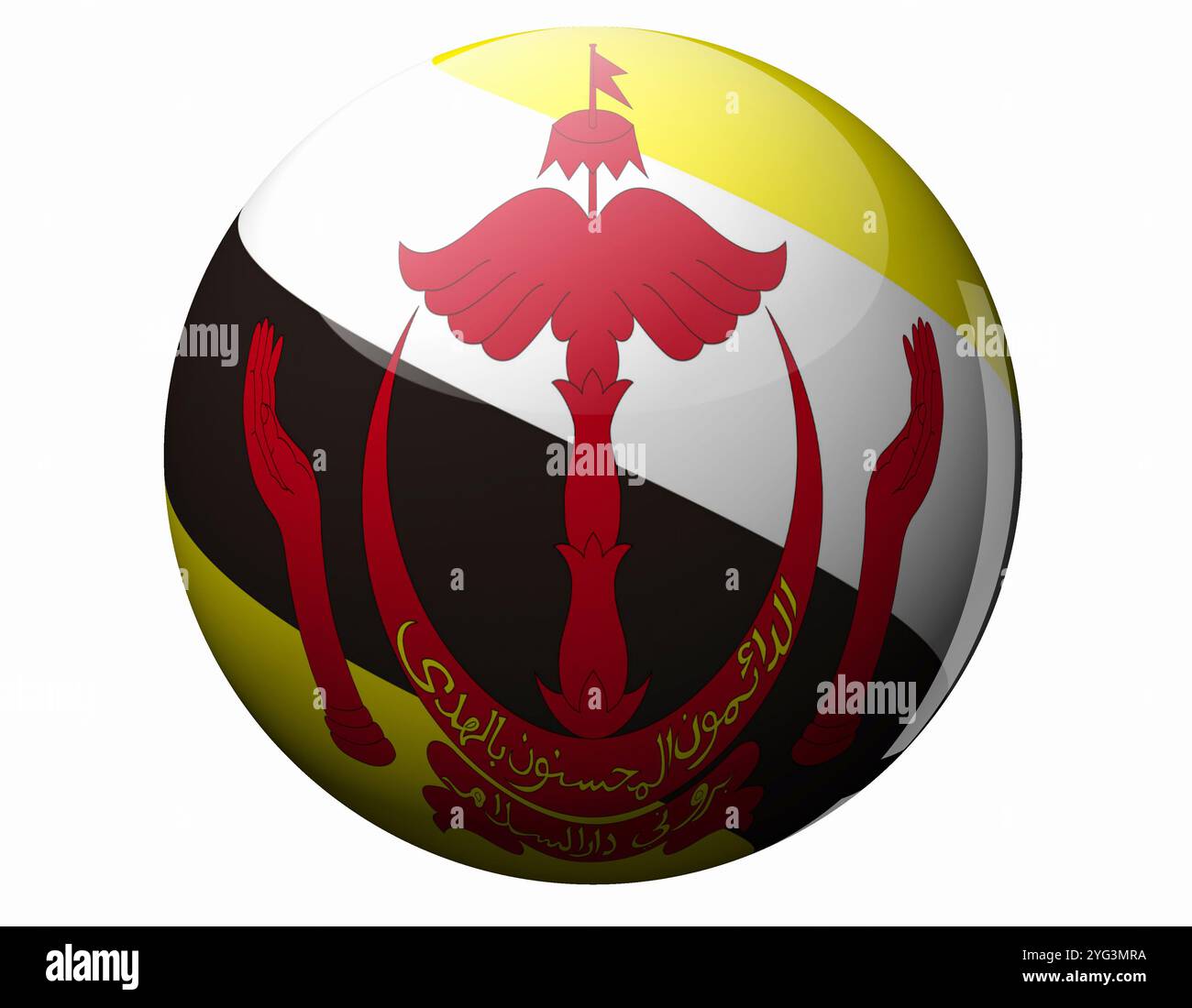 Drapeau de Bornei Banque D'Images