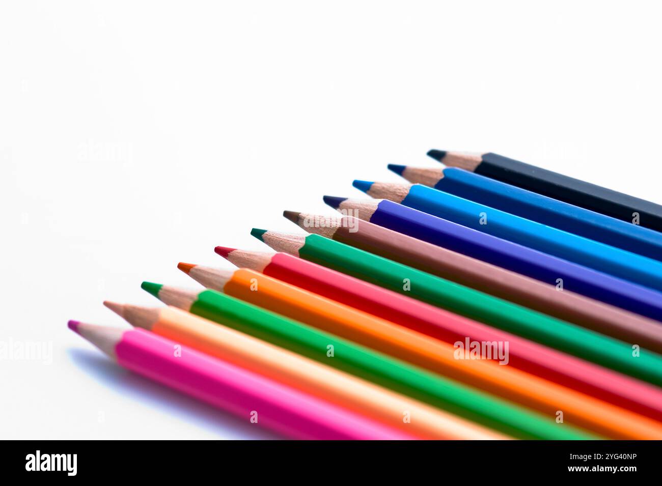 Crayons de couleur Banque D'Images
