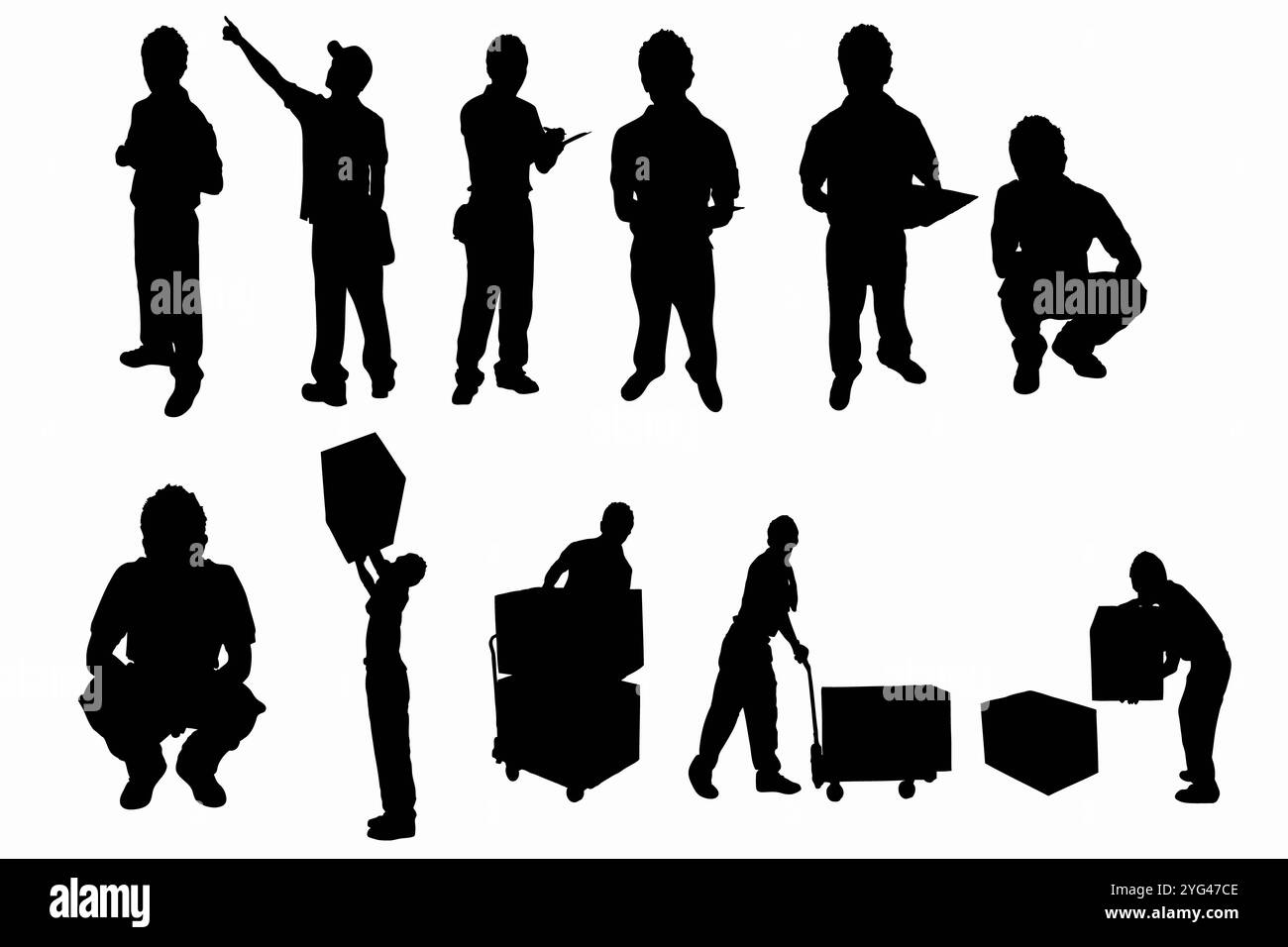 Silhouette d'un transport Banque D'Images